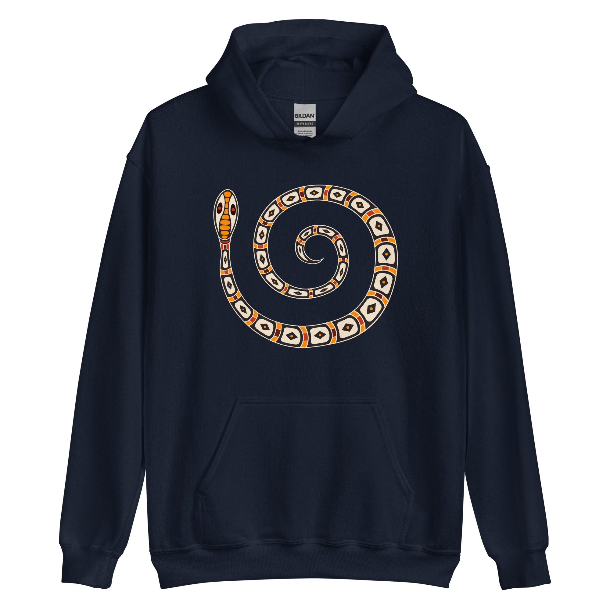 Unisex Hoodie- Australian Tribal Figure Snake