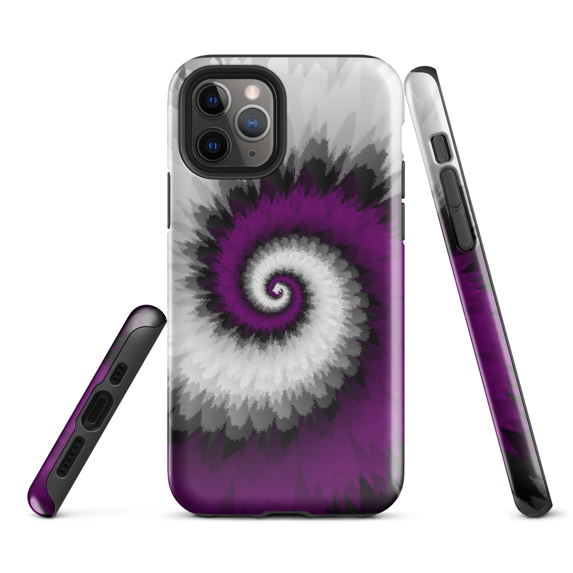 Tough Case for iPhone®-Tie Dye Spiral - Asexual