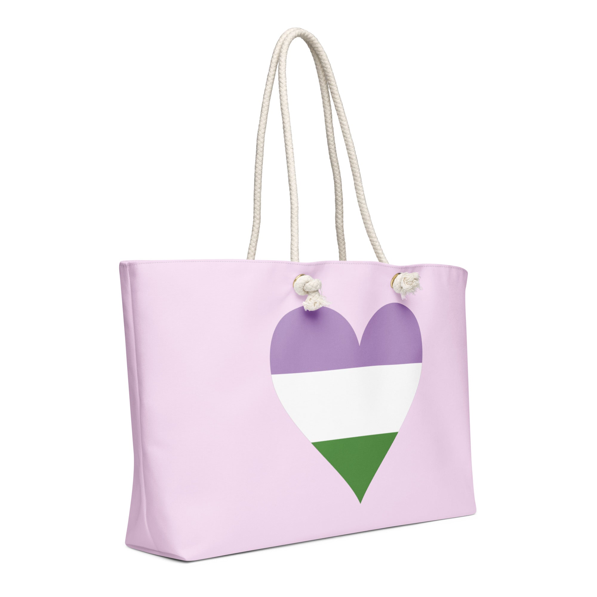 Oversized weekender bag-Genderqueer Heart