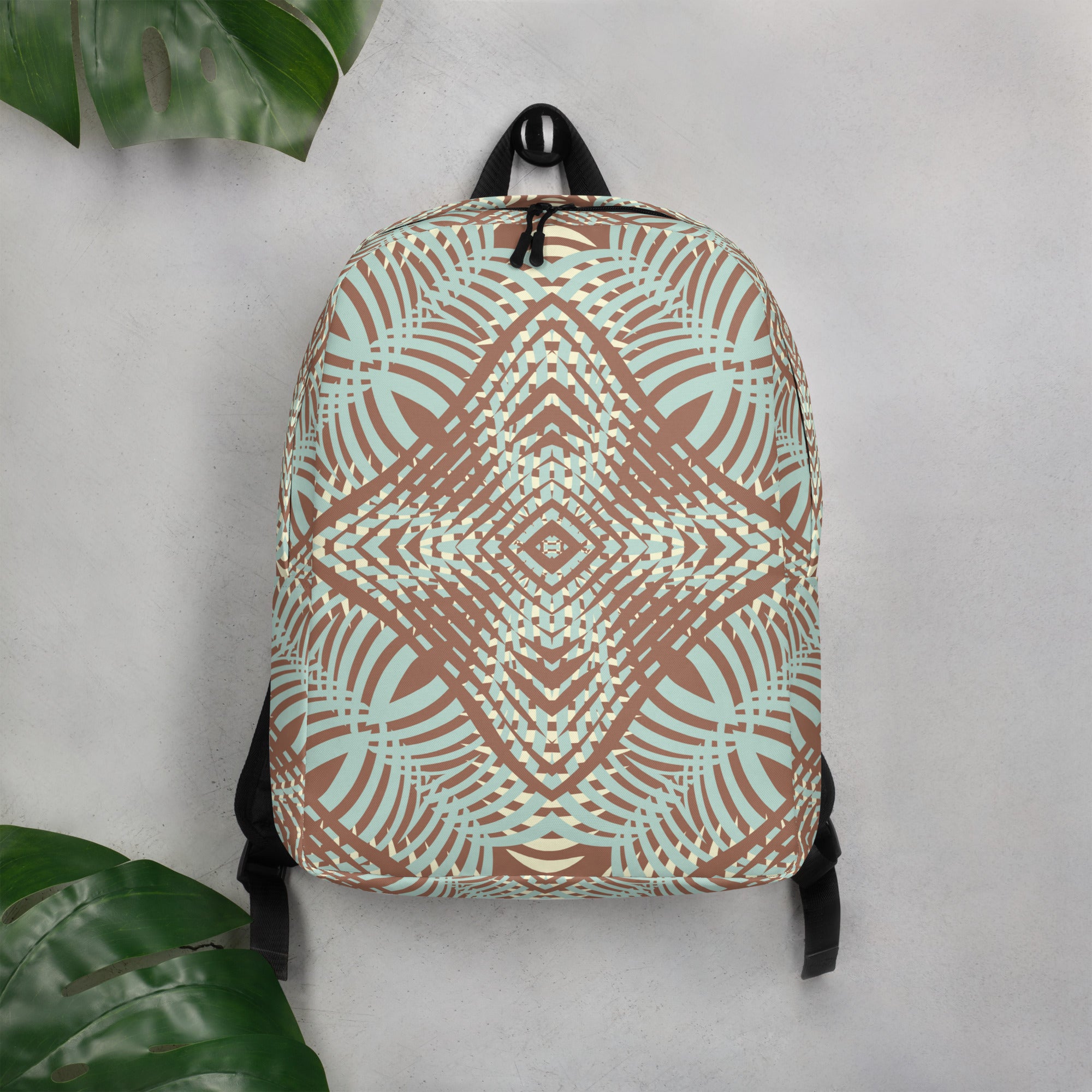 Minimalist Backpack- African Motif Pattern II