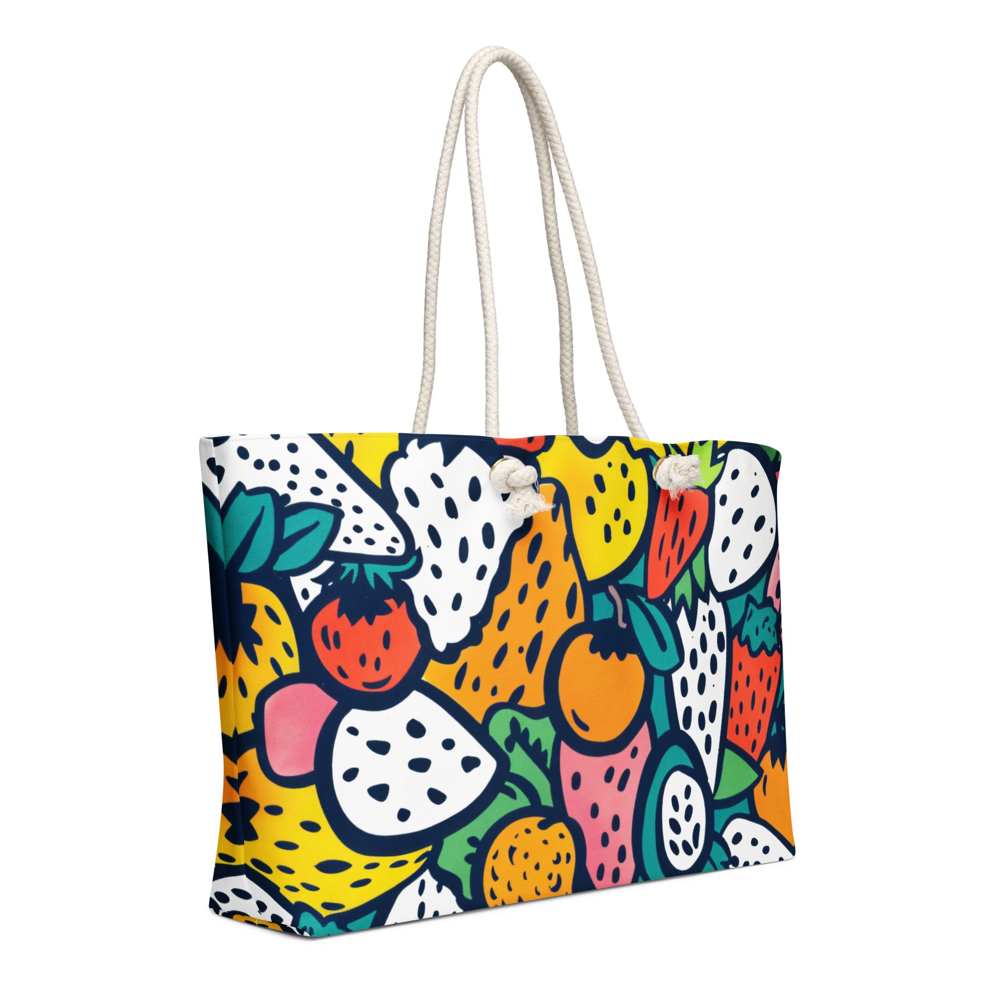 Oversized weekender bag-Colorful Fruits