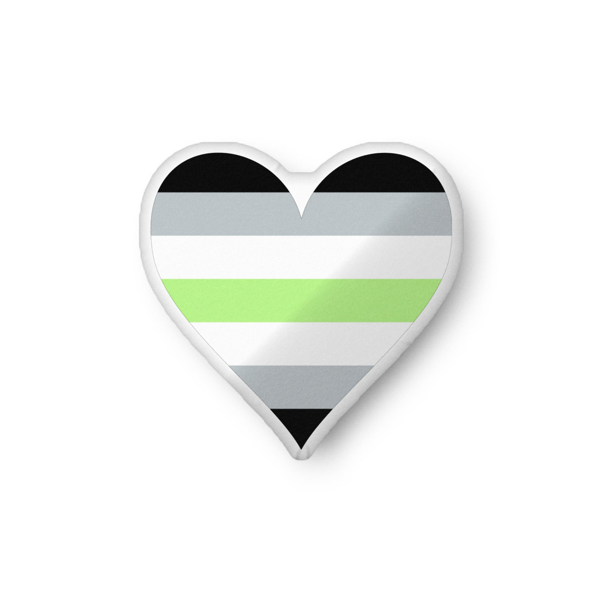 Custom-shaped pillow-Agender Heart