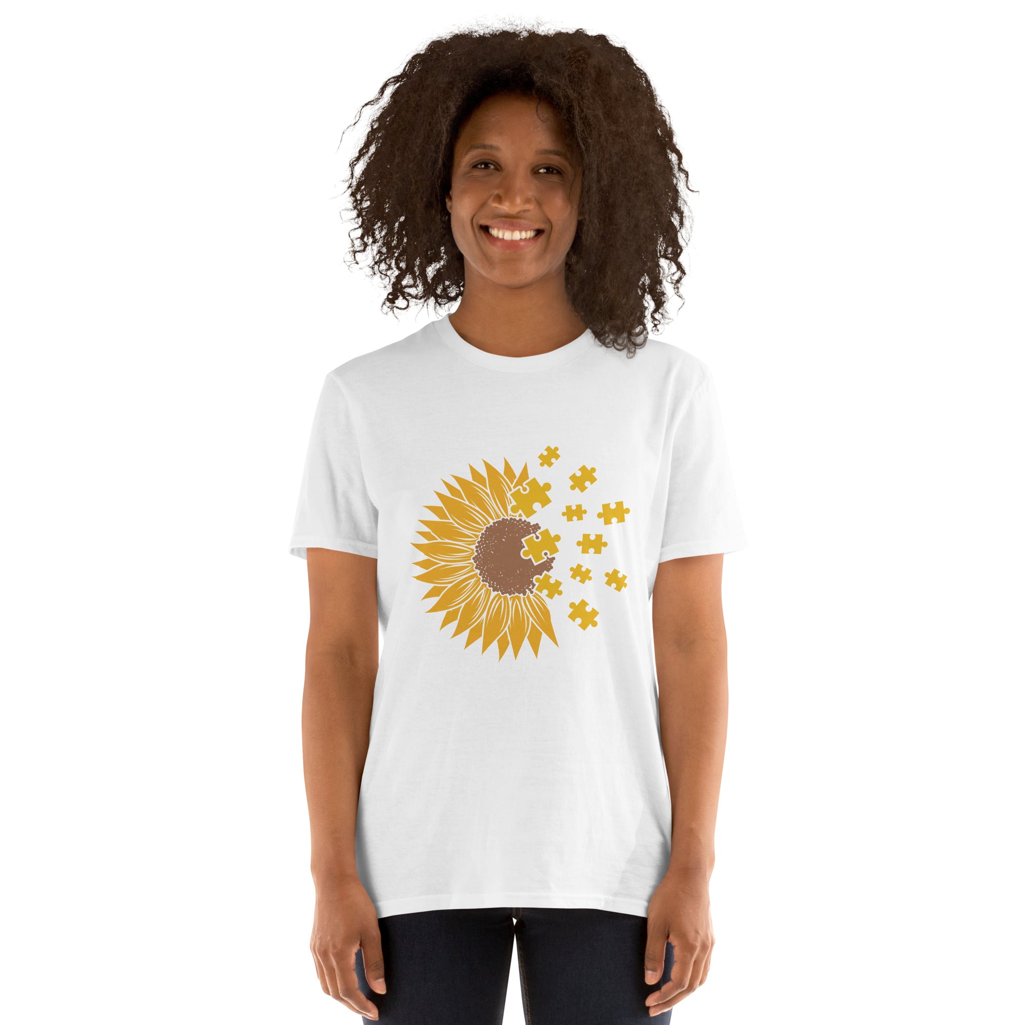 Short-Sleeve Unisex T-Shirt- Sunflower Autism
