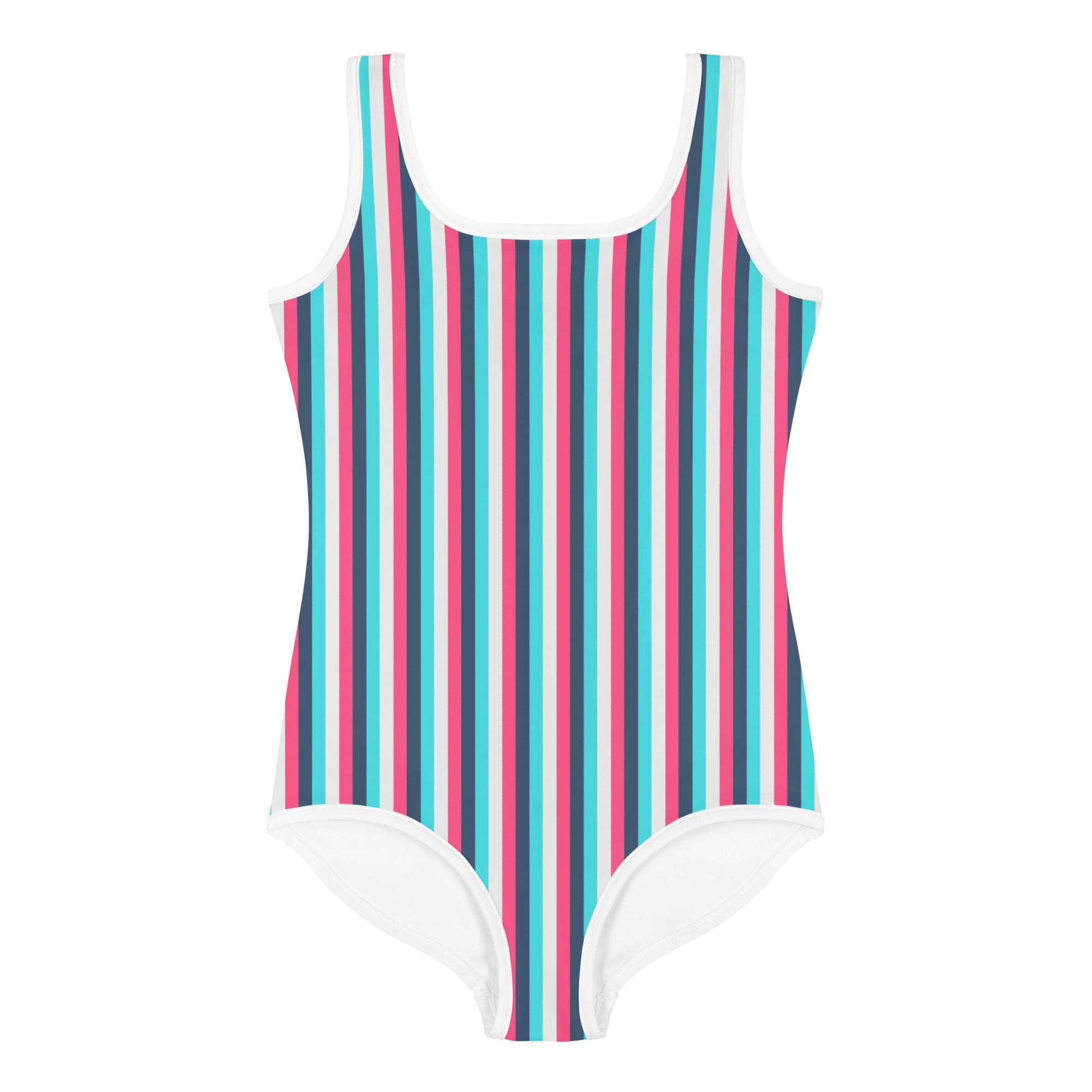 Colorful Striped Kids Swimsuit IV