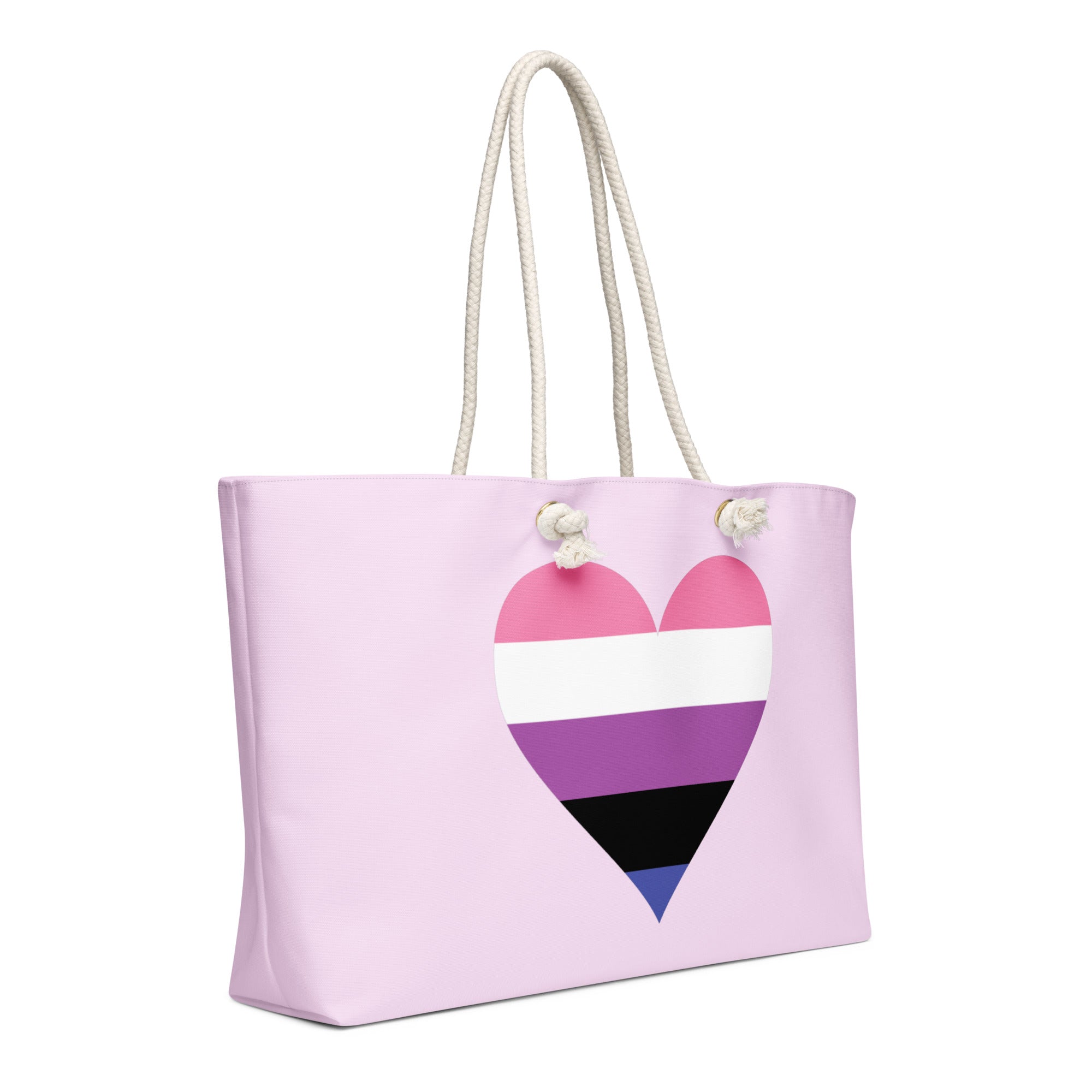 Oversized weekender bag-Genderfluid Heart