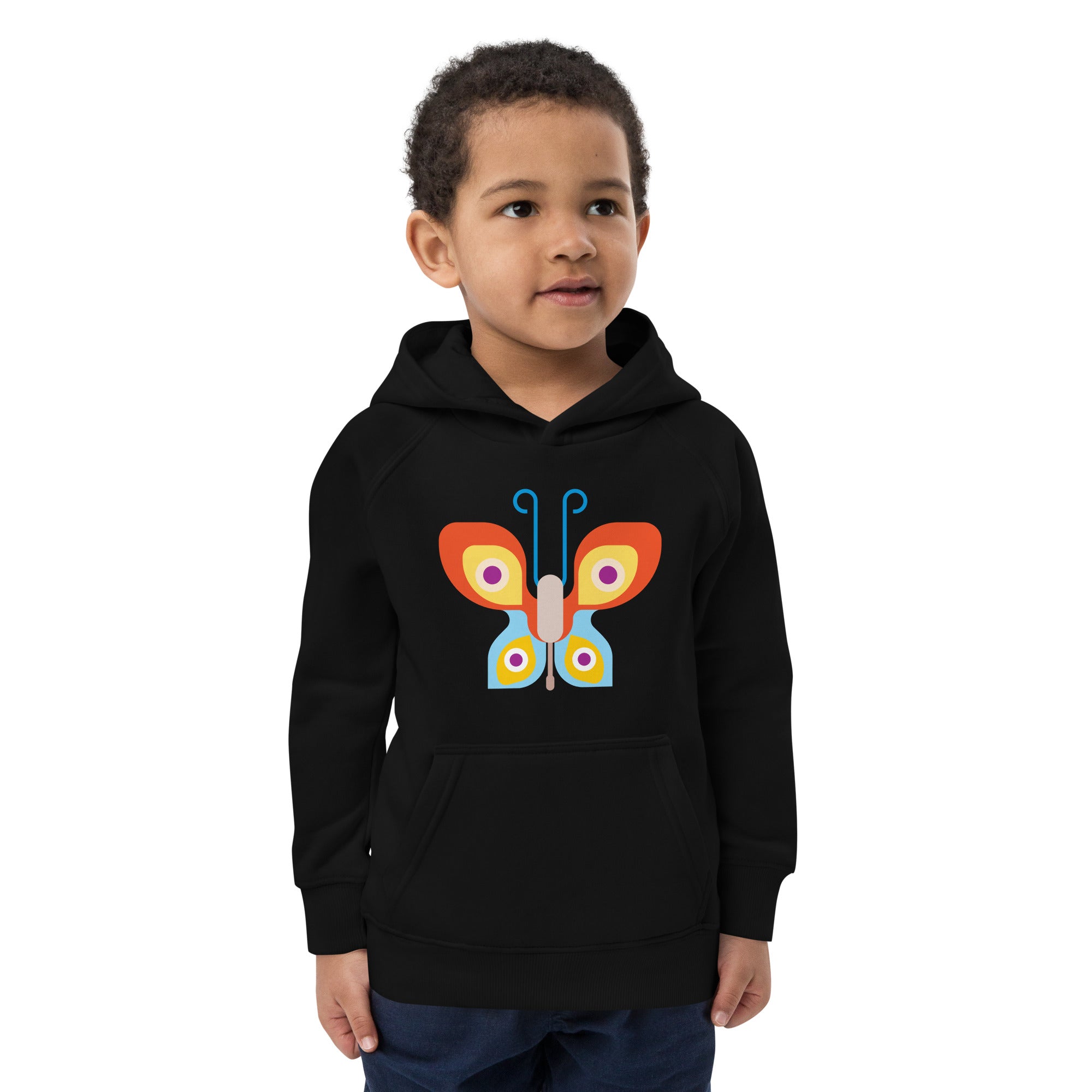 Kids eco hoodie-Butterfly