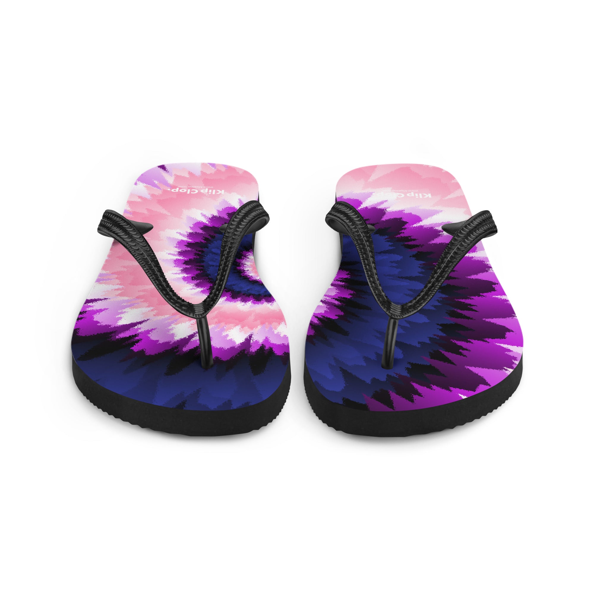 Flip-Flops-Tie Dye Spiral-Genderfluid