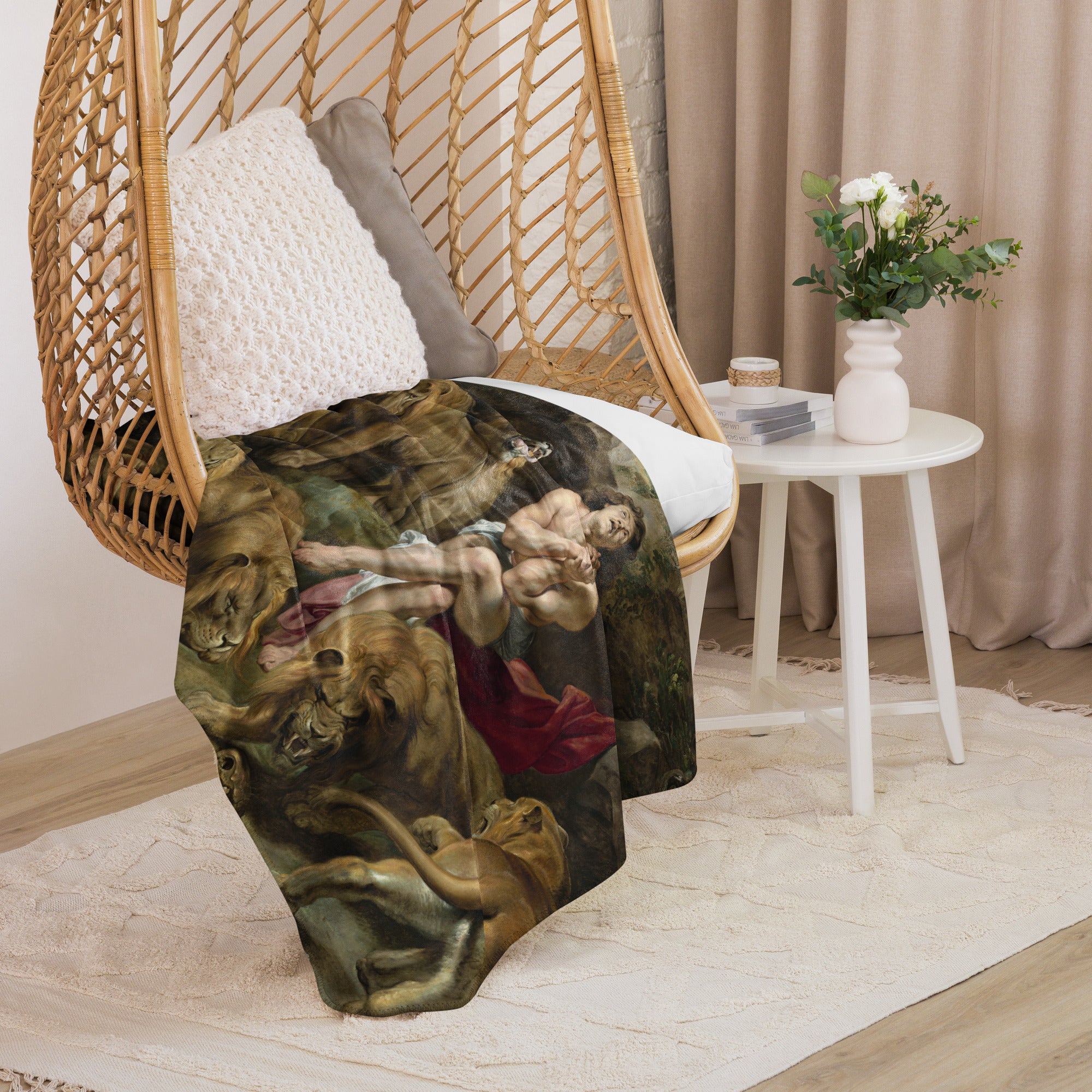 Sherpa blanket-Daniel in the Lions Den