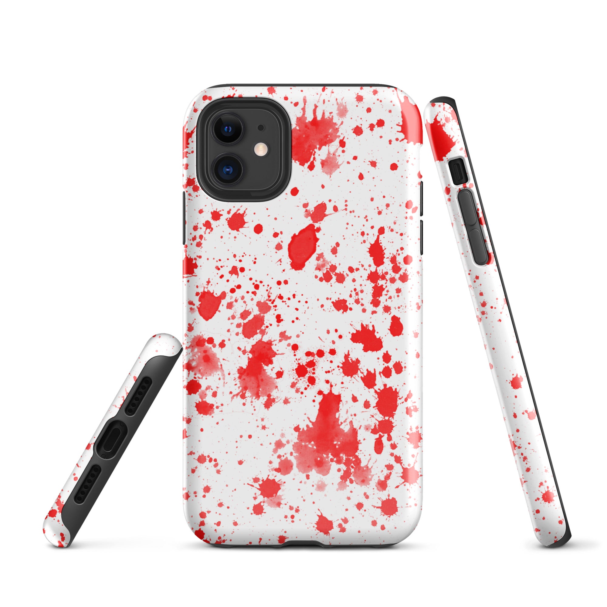 Tough Case for iPhone®- Paint Splatter Red