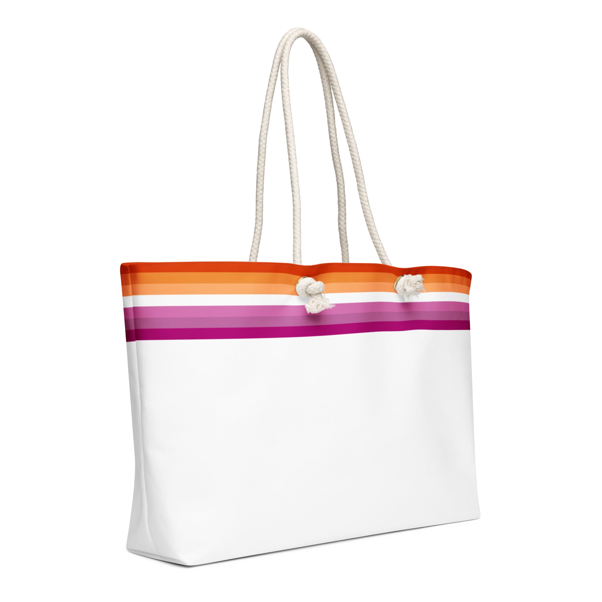 Oversized weekender bag-Lesbian Flag Stripe