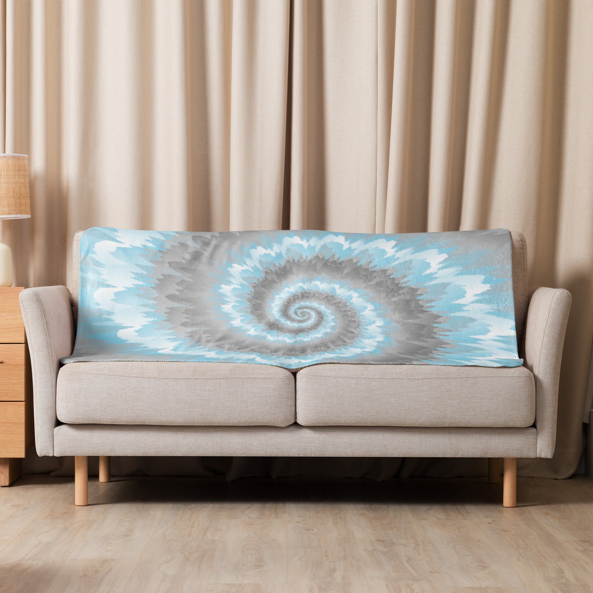 Sherpa blanket- Tie Dye Spiral-Demiboy