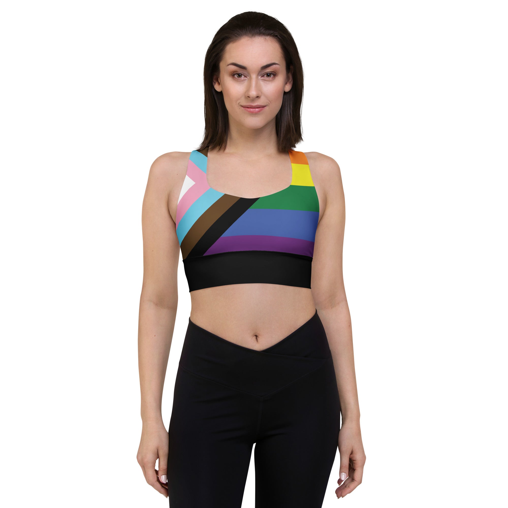 Longline sports bra- Progress Pride
