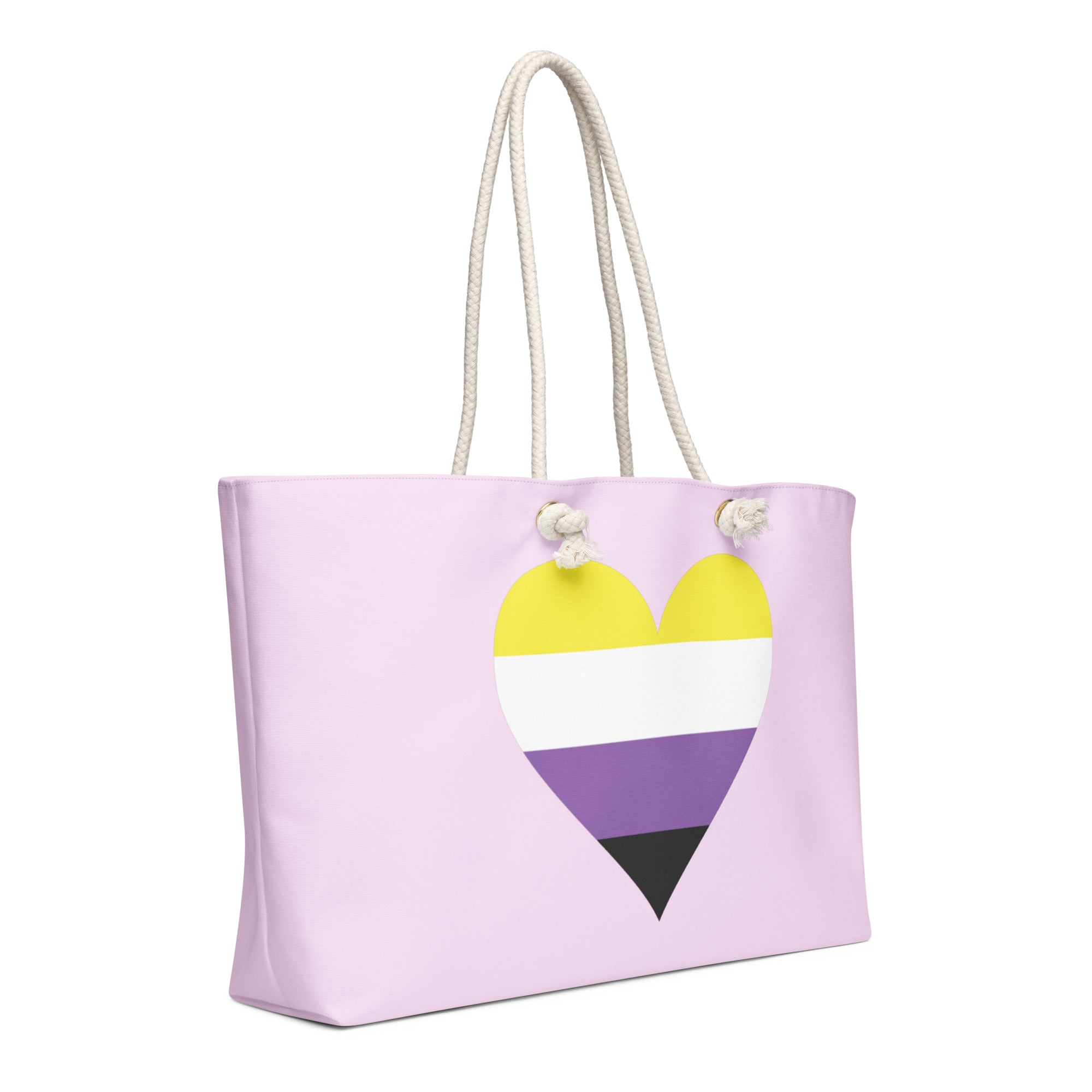 Oversized weekender bag-Non Binary Heart