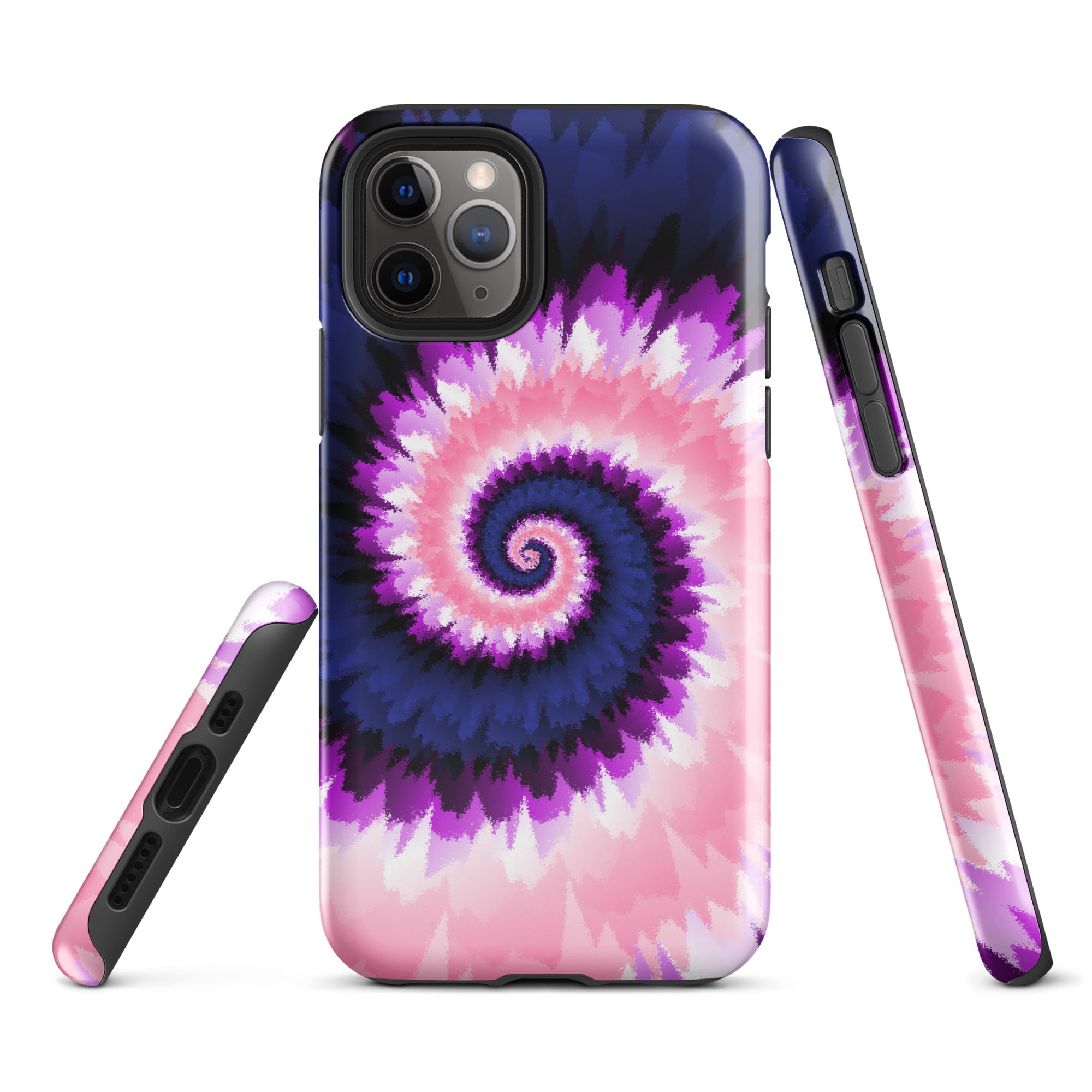 Tough Case for iPhone®-Tie Dye Spiral - Genderfluid