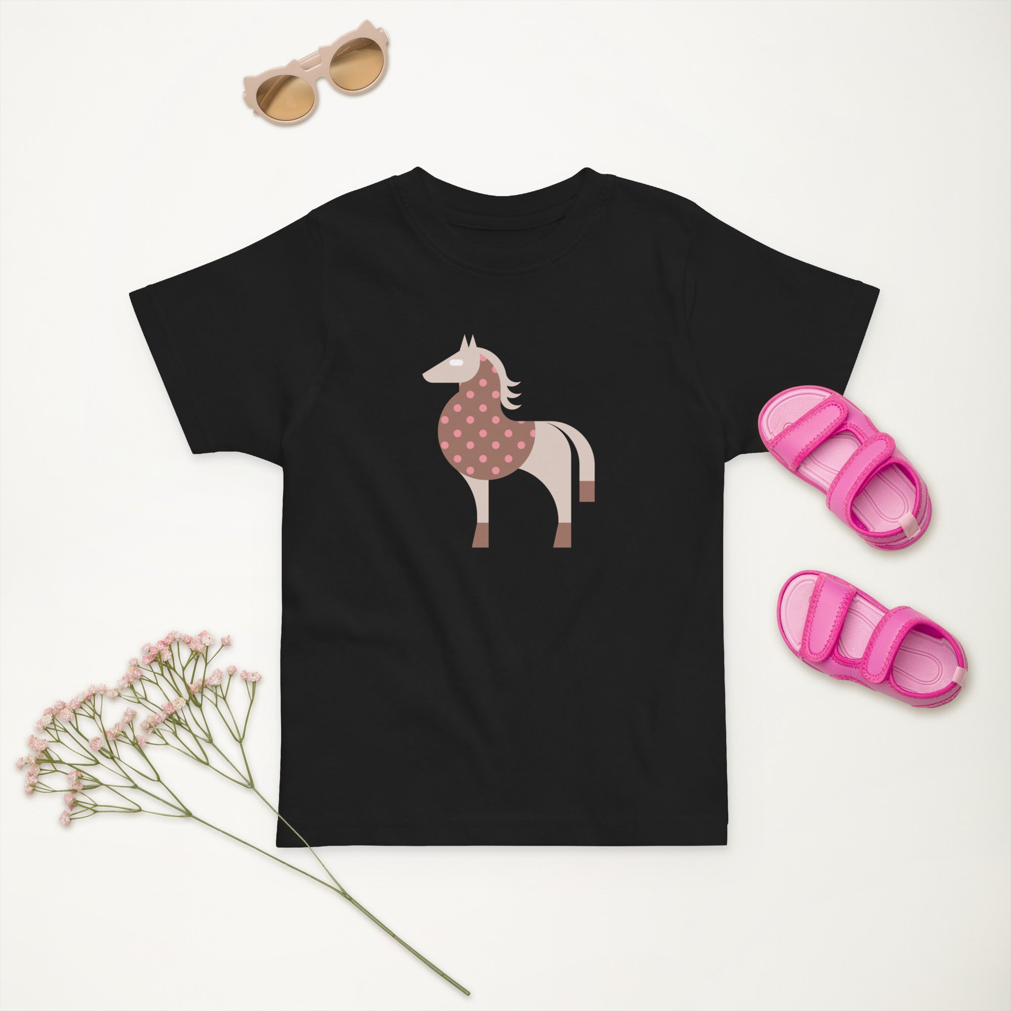 Toddler jersey t-shirt-Horse