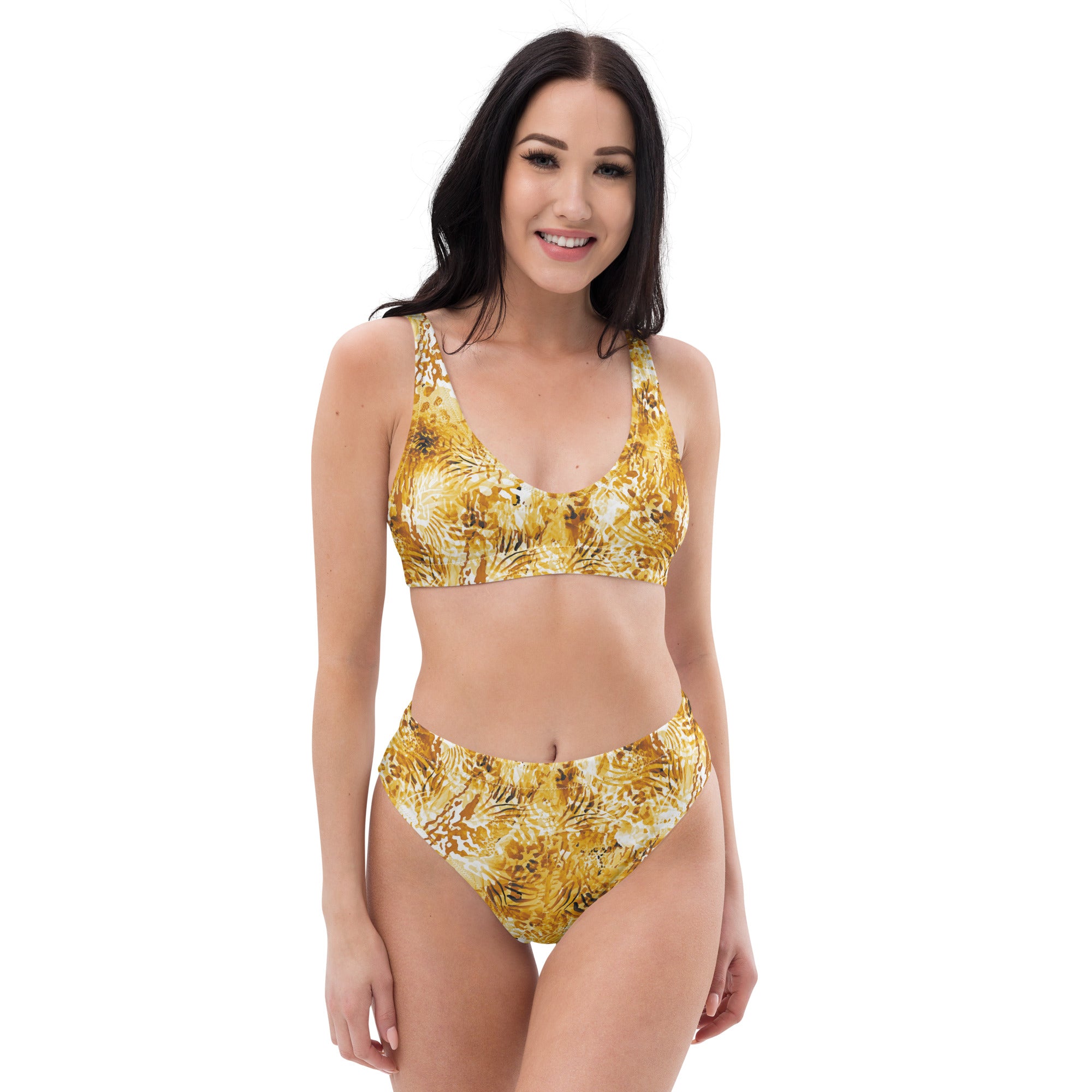 Recycled high-waisted bikini- Wilderness Design III