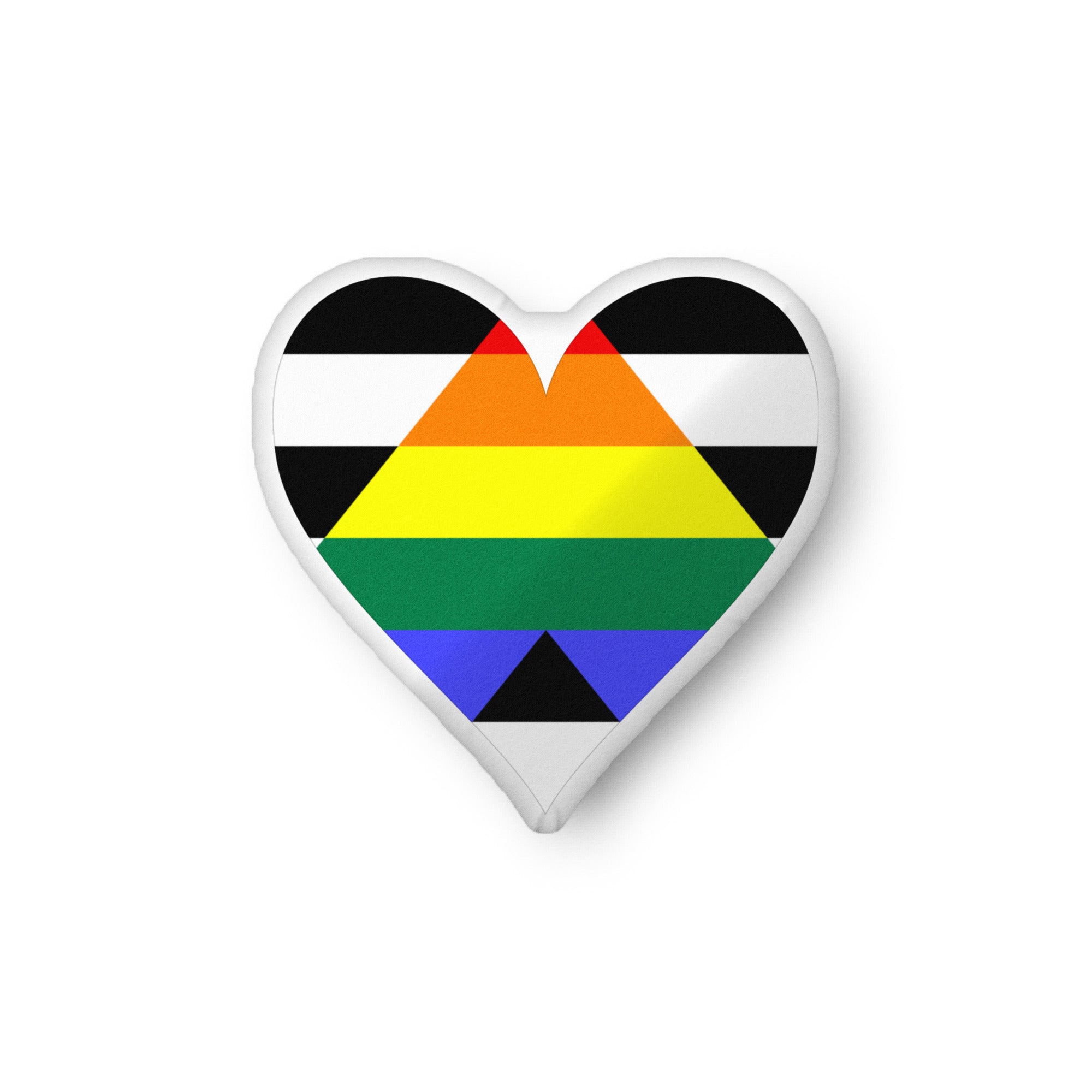 Custom-shaped pillow-Straight Ally Heart