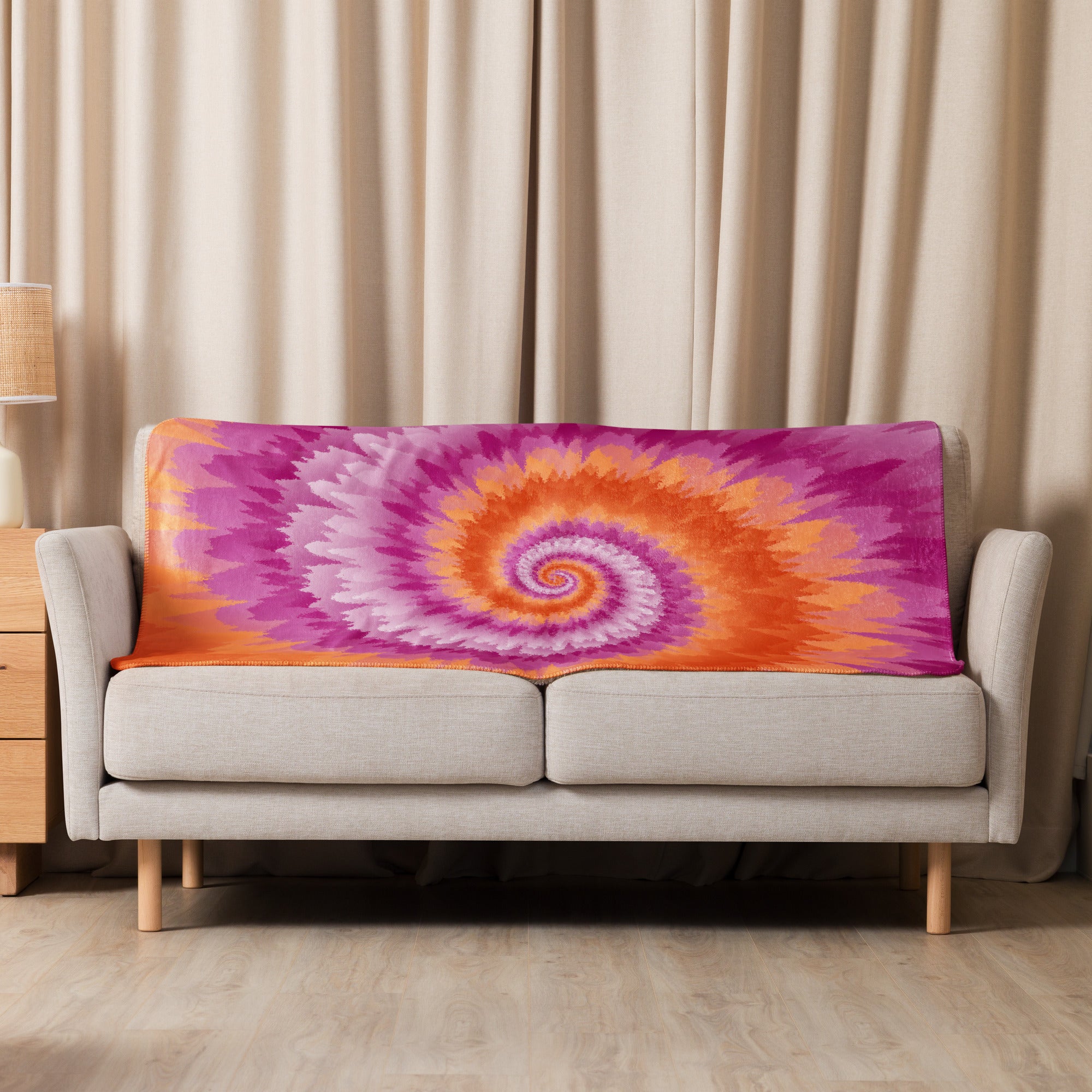 Sherpa blanket- Tie Dye Spiral-Lesbian