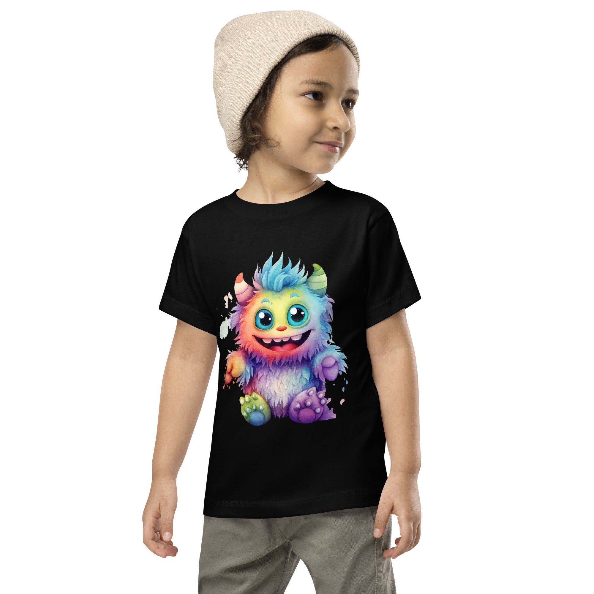 Toddler Short Sleeve Tee- Happy Monster