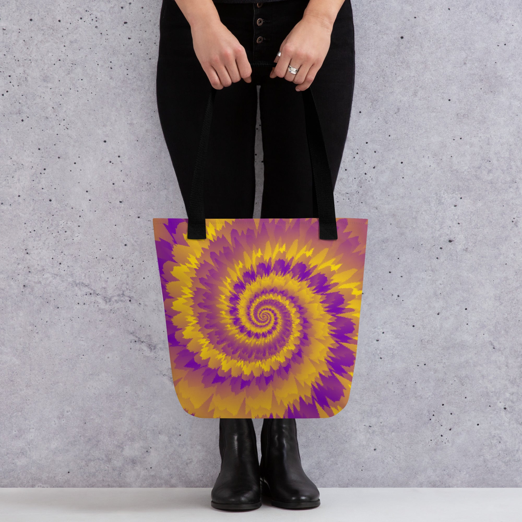 Tote bag-Tie Dye Spiral - Intersex