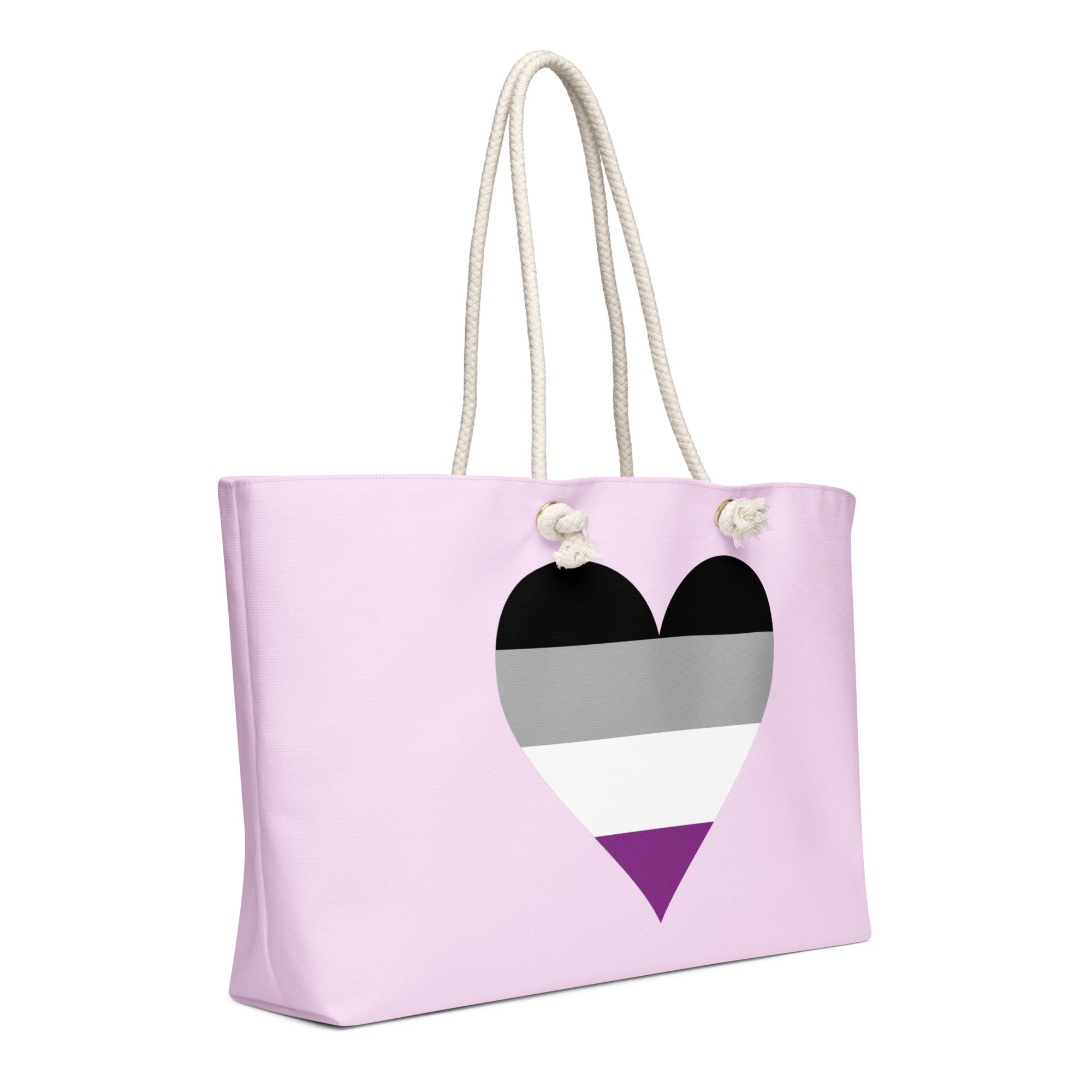 Oversized weekender bag-Asexual Heart