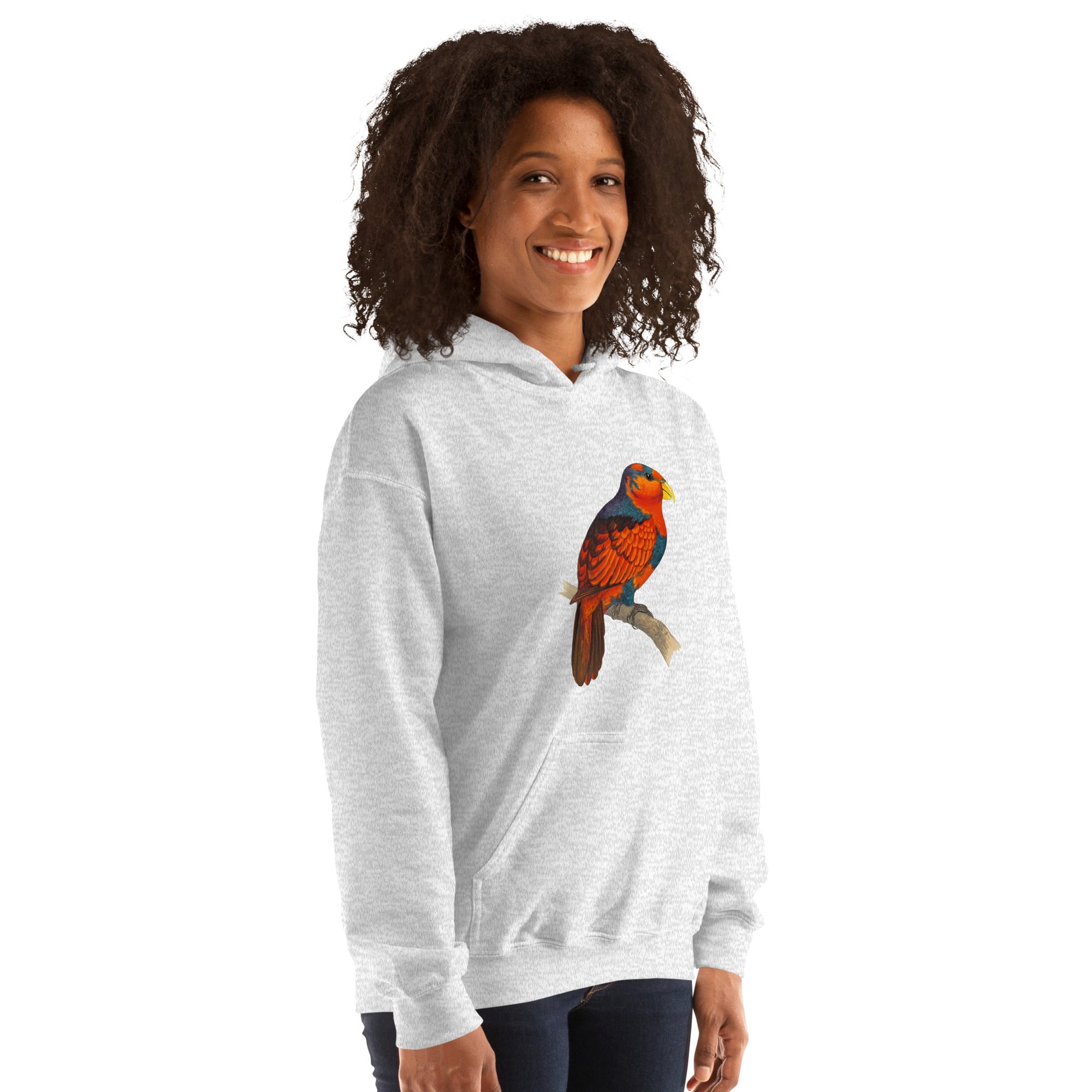 Unisex Hoodie-Blue Crowned Lory