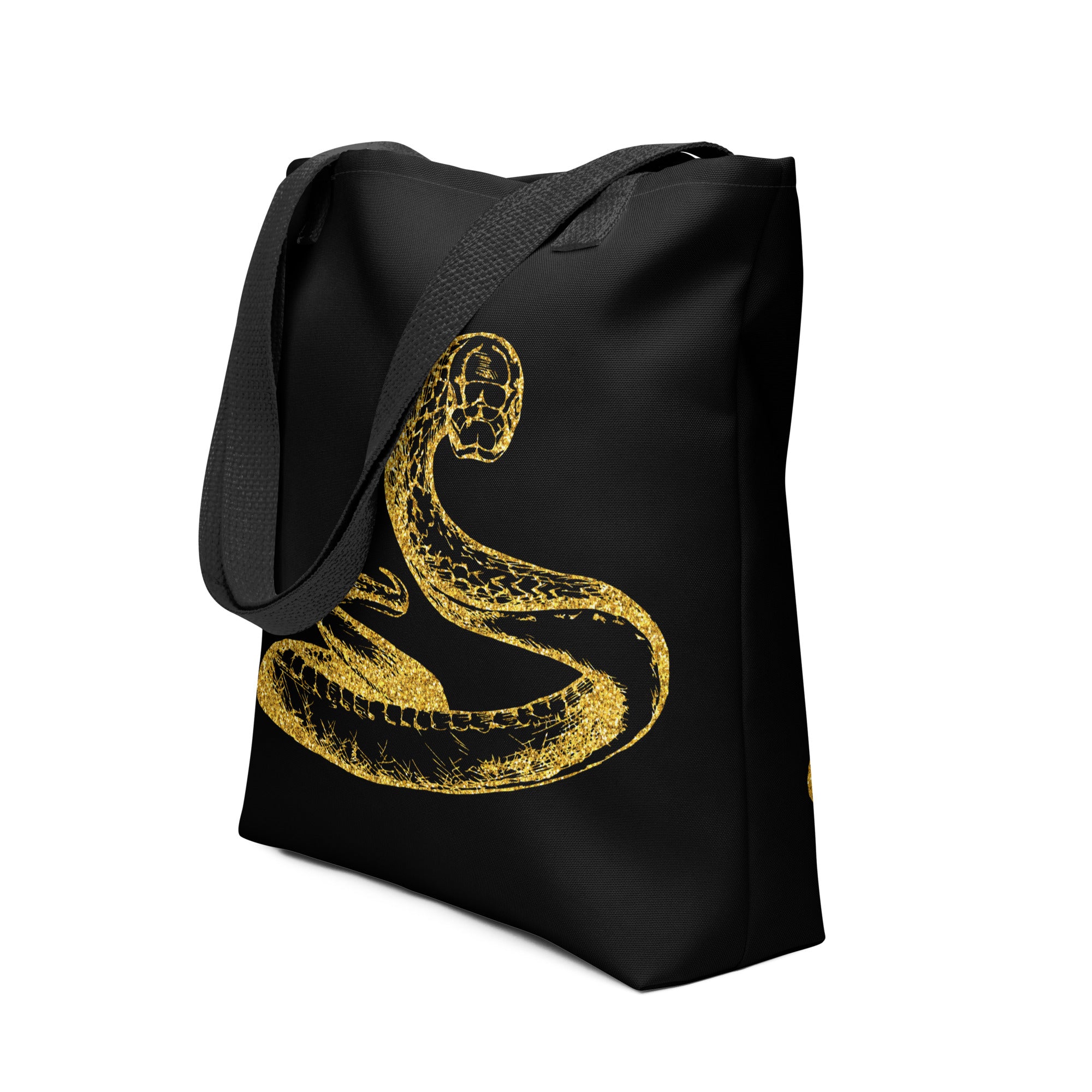 Tote bag- Snake Black