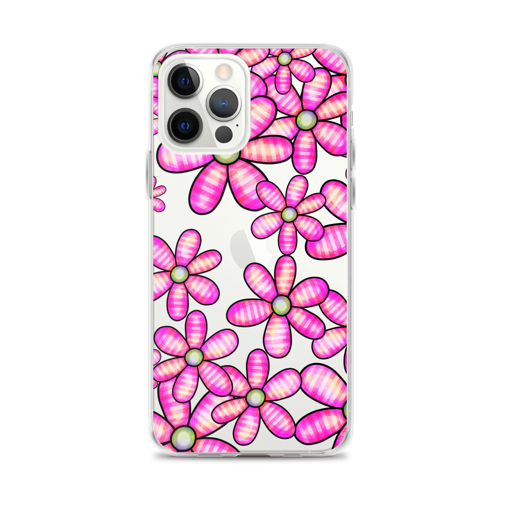 Clear Case for iPhone®- Floral Doodle Design II