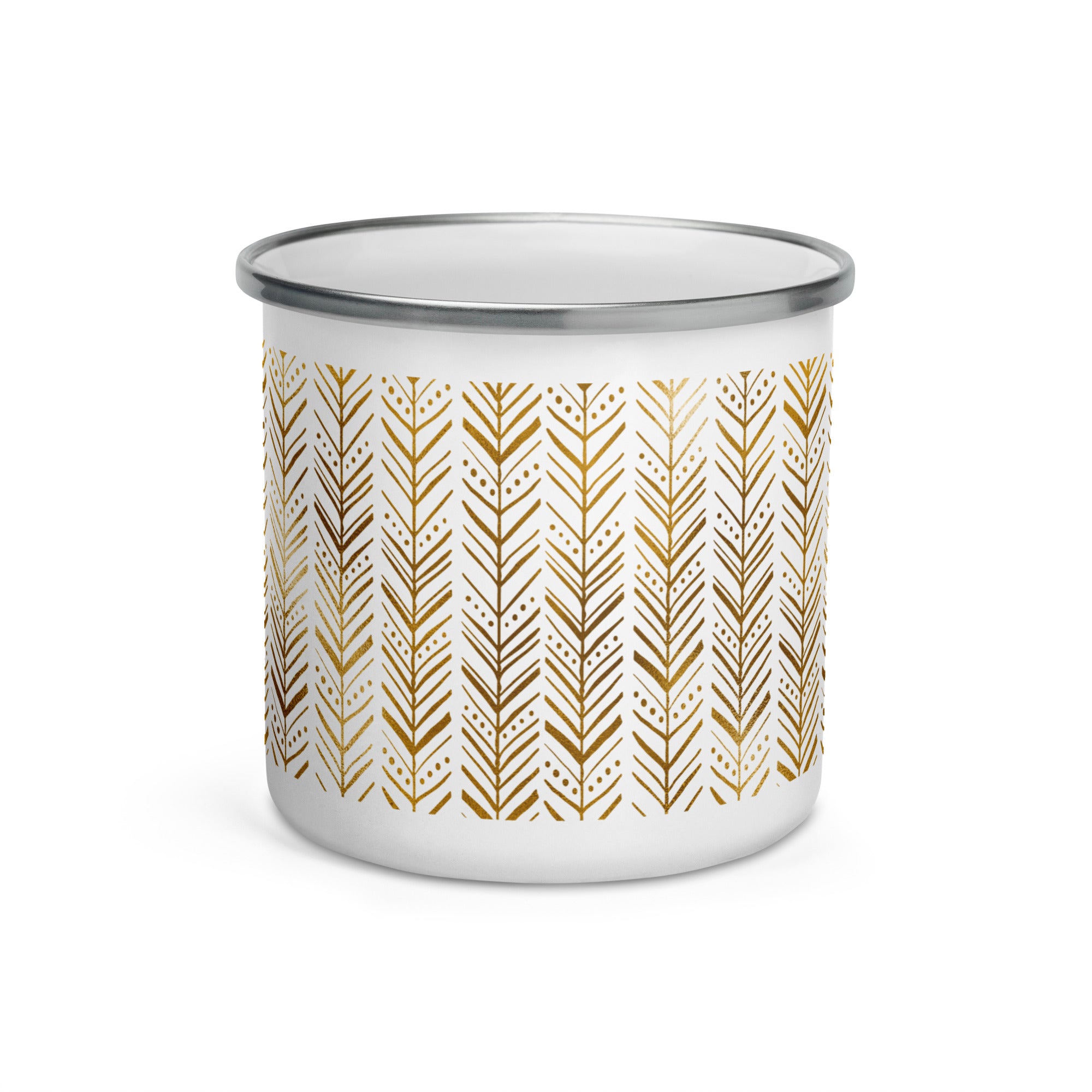 Enamel Mug- Golden Pattern IV