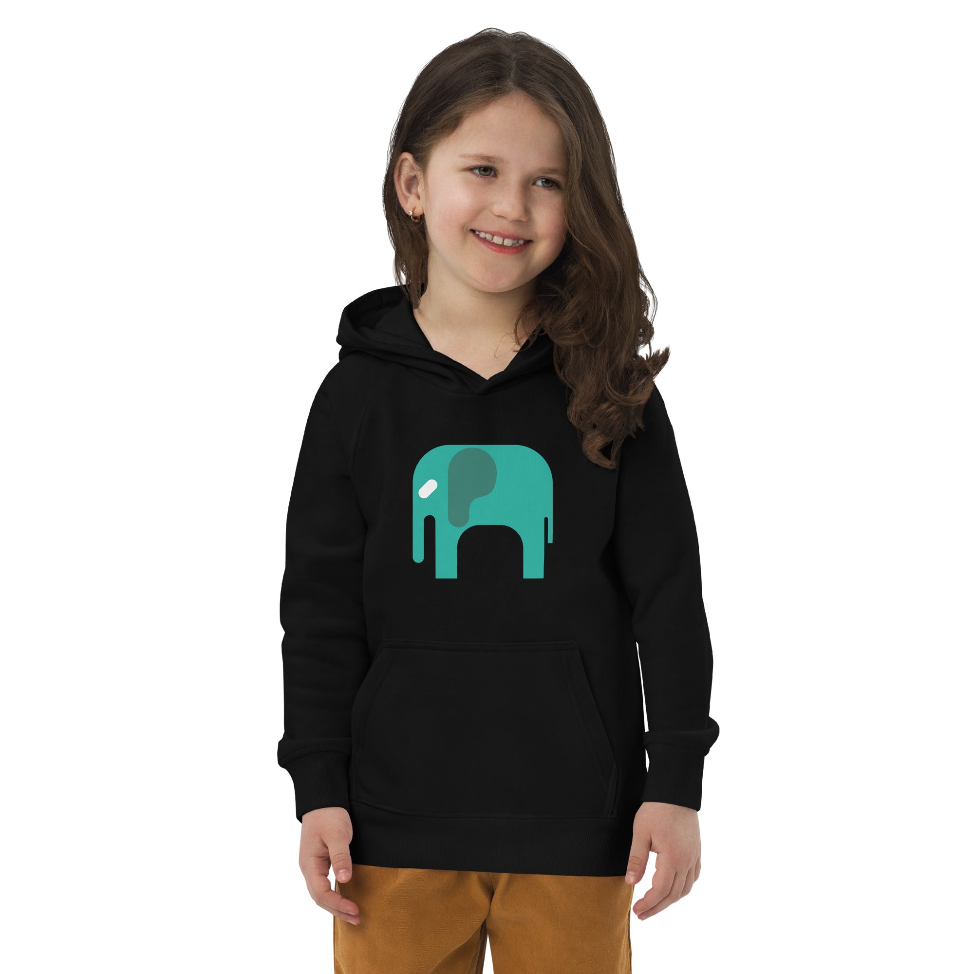 Kids eco hoodie-Elephant