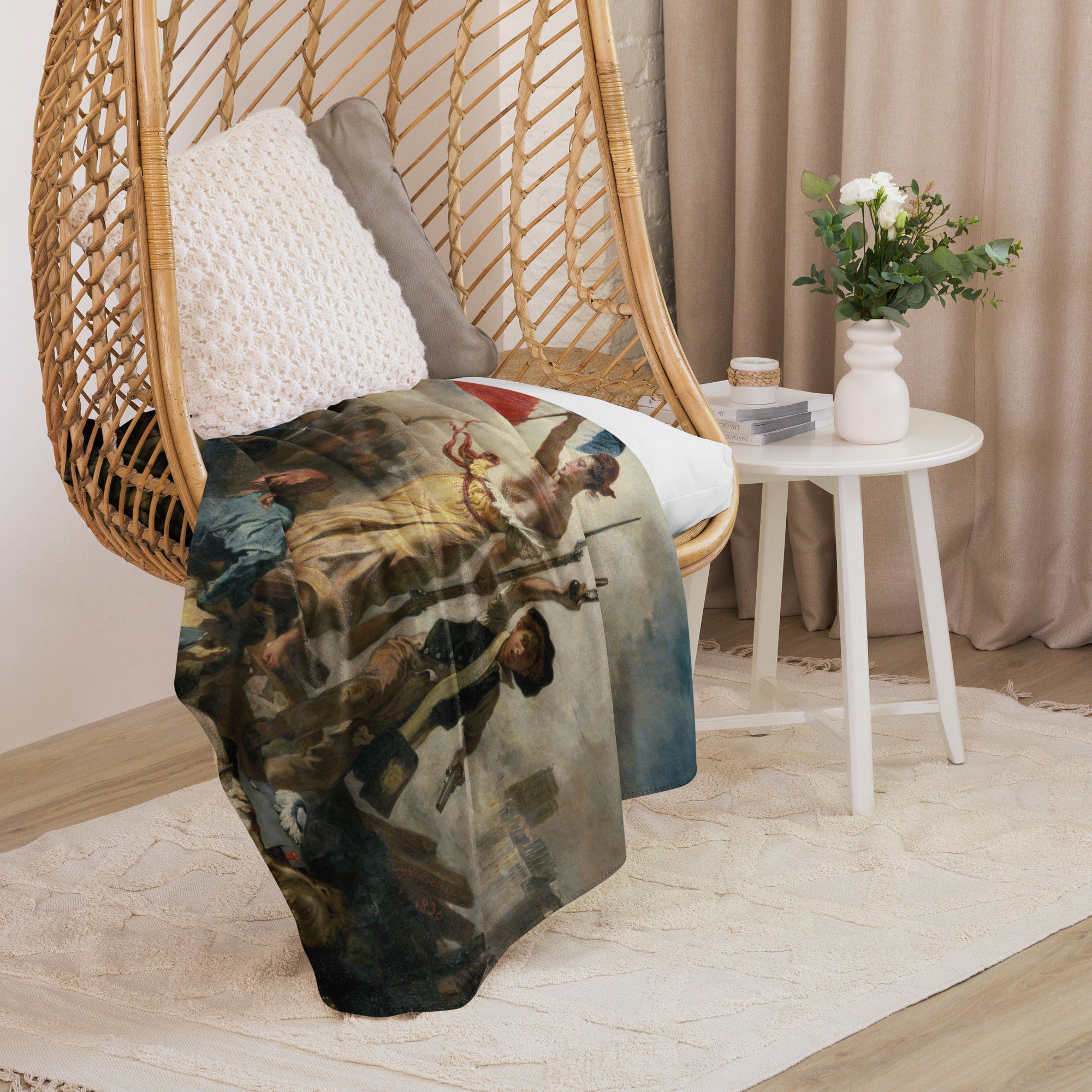 Sherpa blanket-Liberty Leading the People