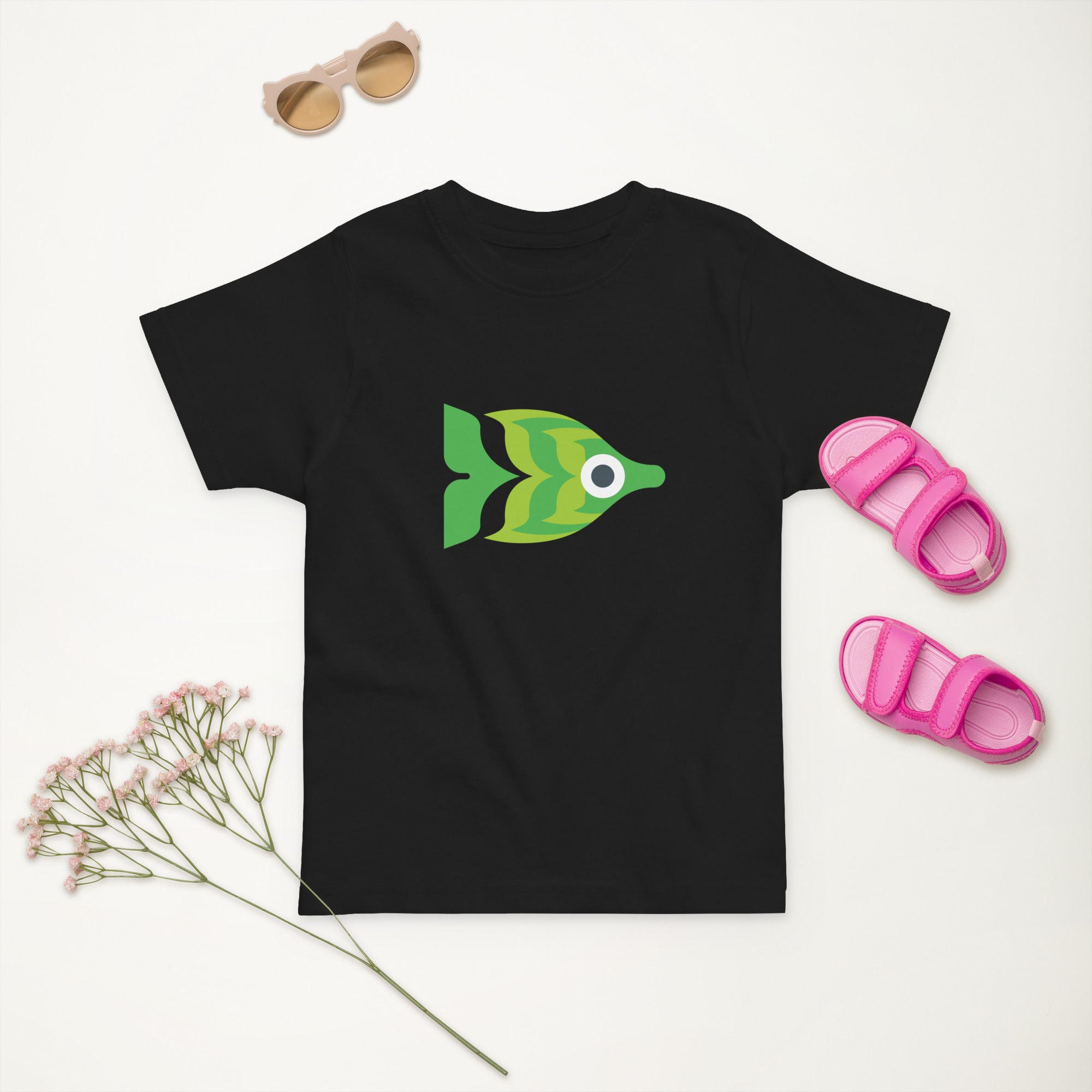 Toddler jersey t-shirt-Fish I
