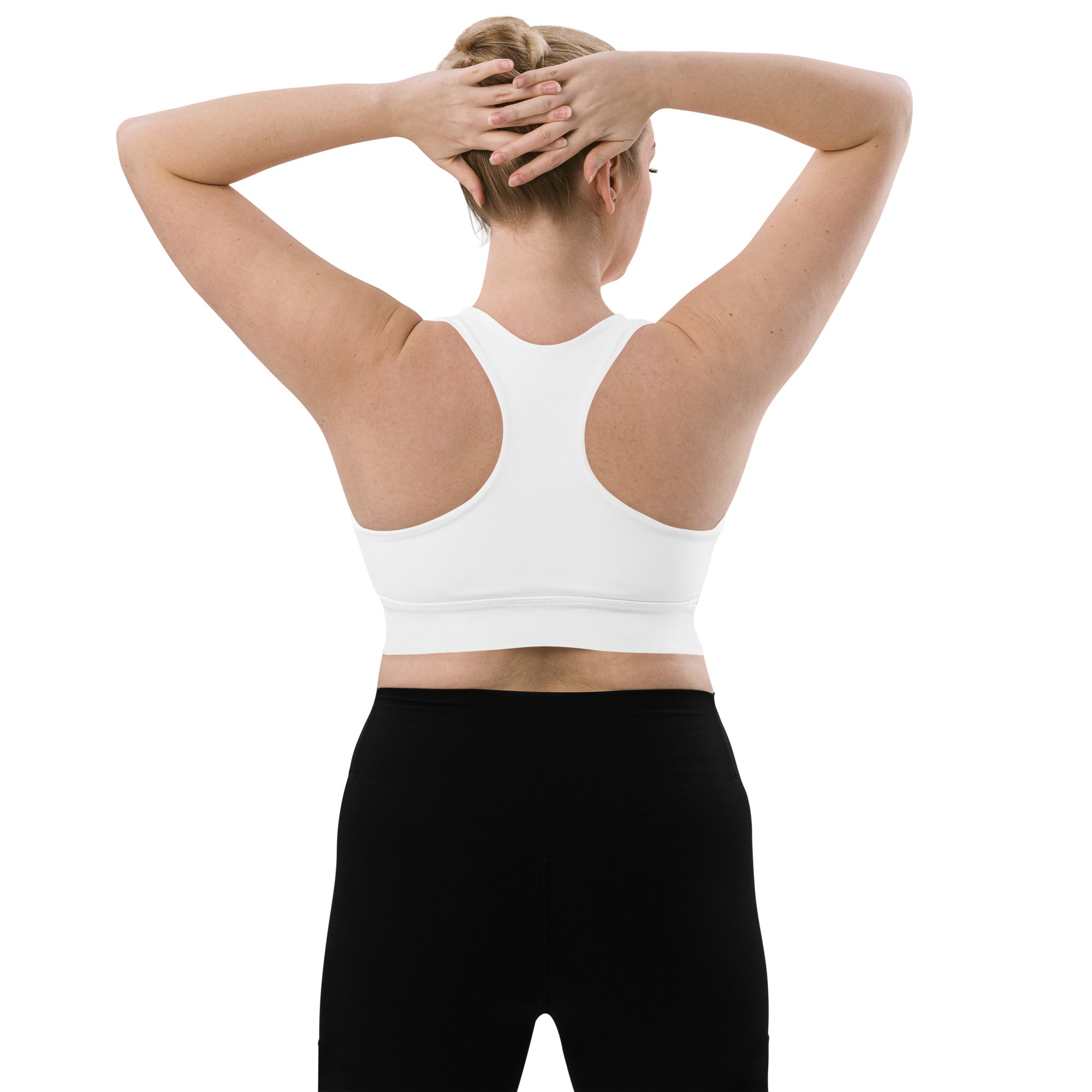 Longline sports bra- White