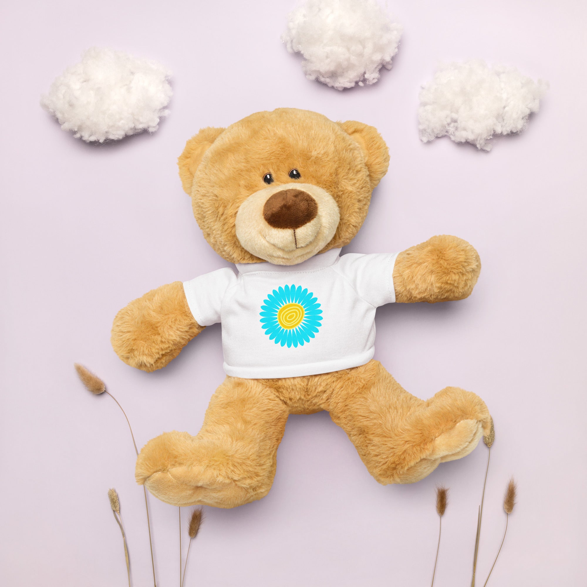 Teddy bear with a t-shirt-Daisy Flower VI