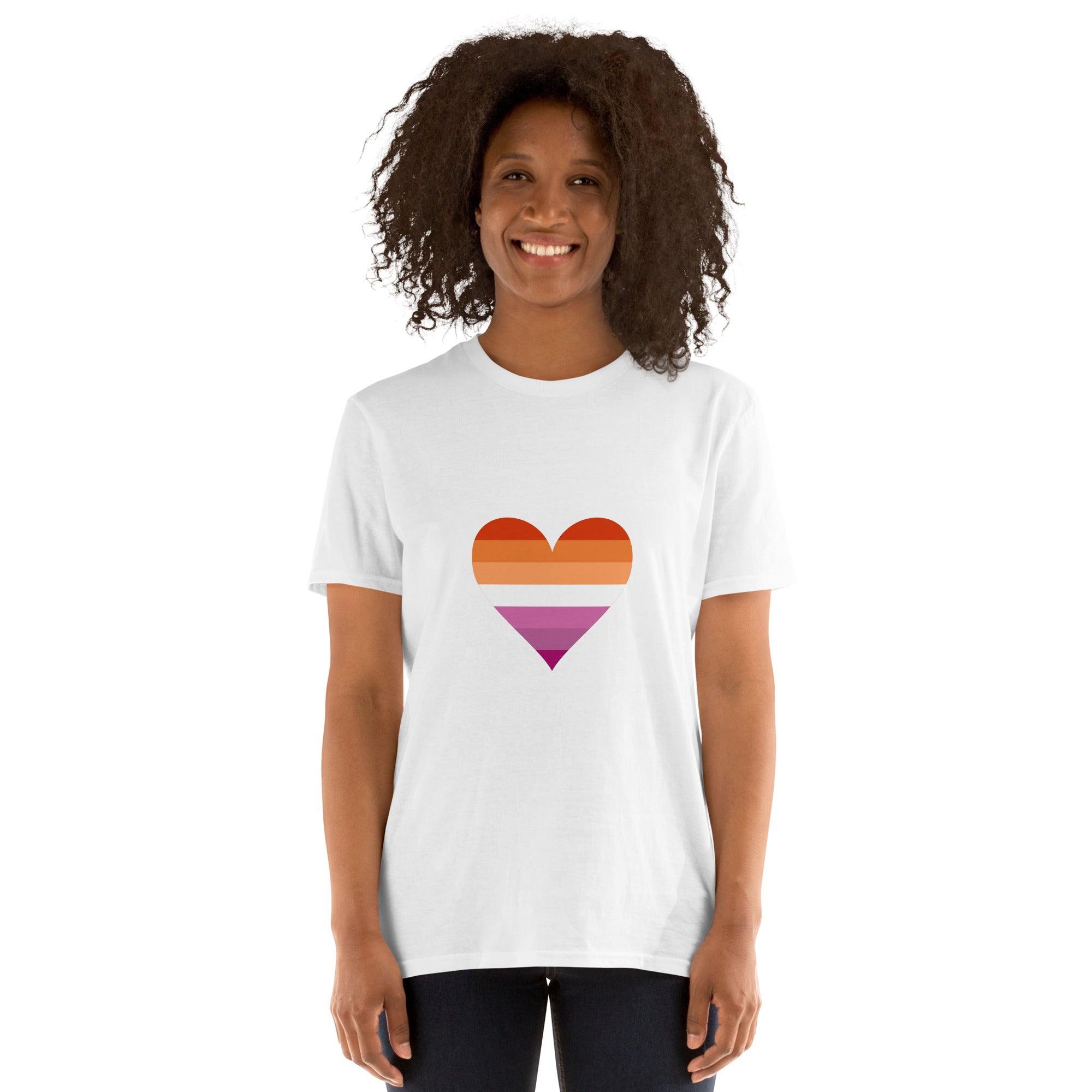 Short-Sleeve Unisex T-Shirt-Lesbian Heart