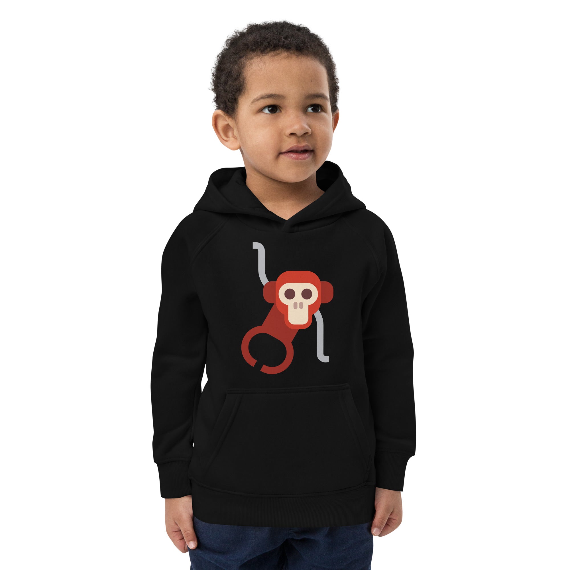 Kids eco hoodie-Monkey II
