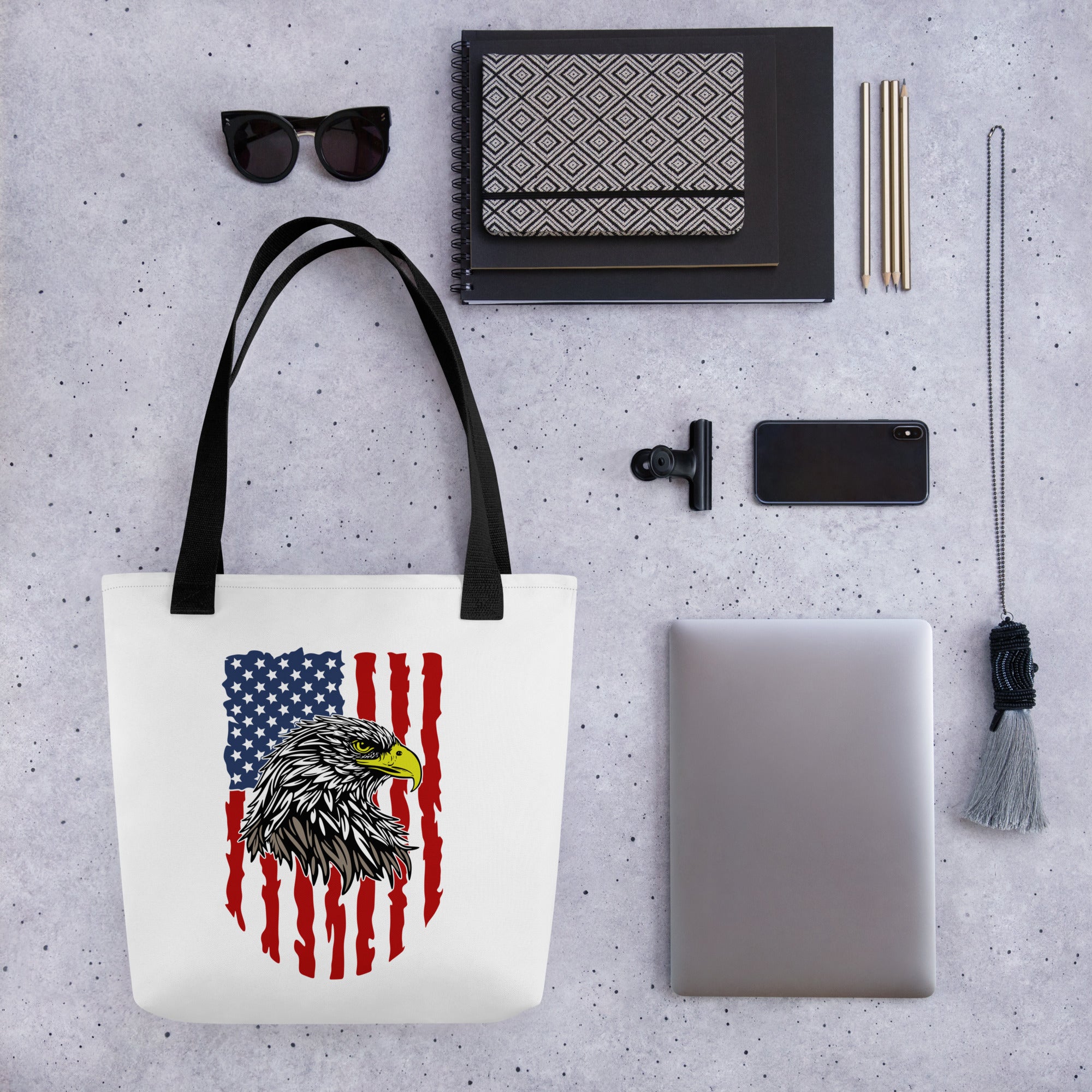 Tote bag- Eagle 4th of July
