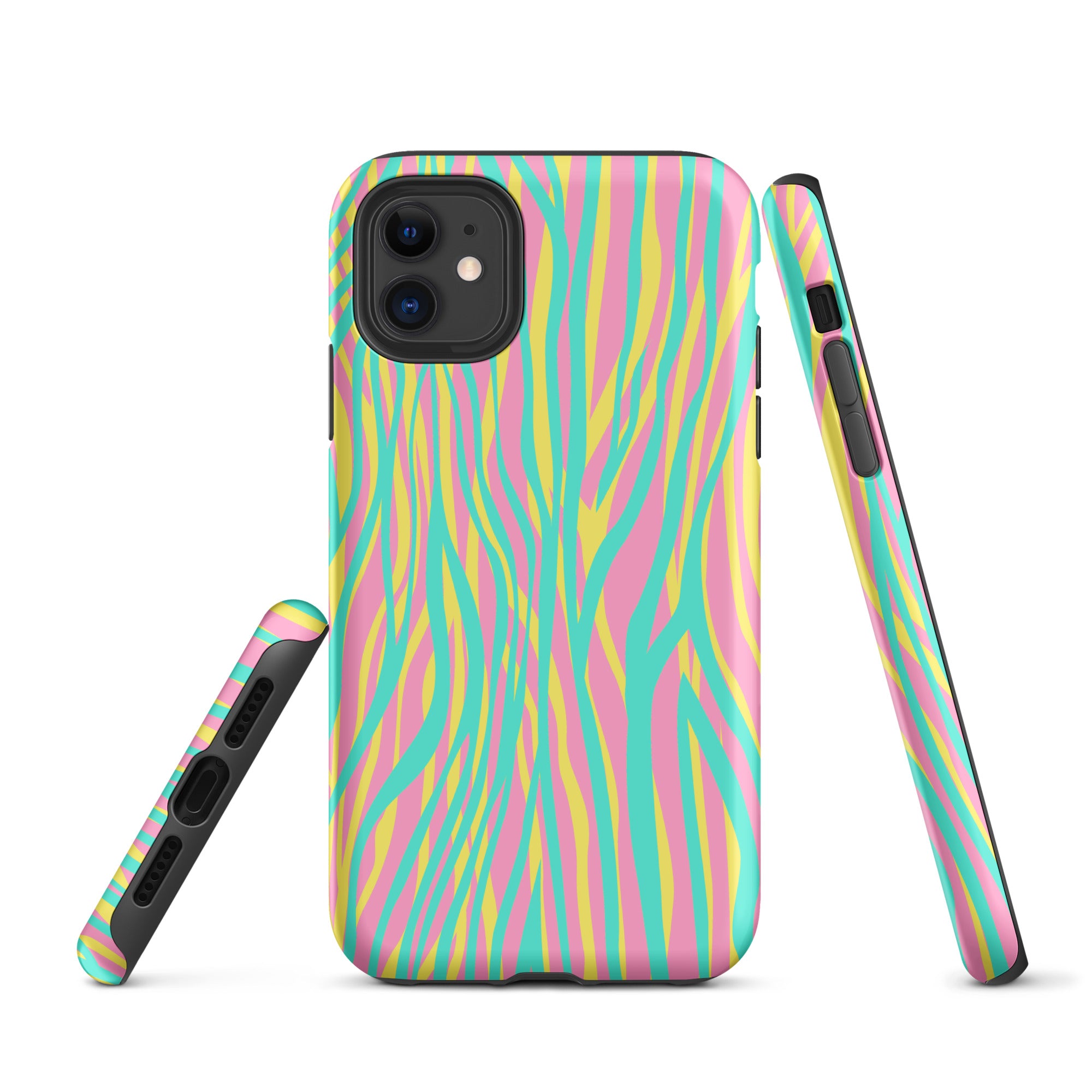 Tough Case for iPhone®- Funky Zebra Pattern I