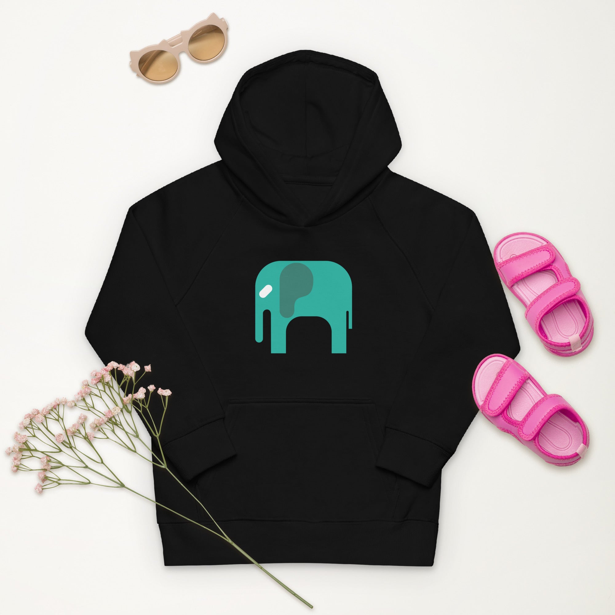 Kids eco hoodie-Elephant