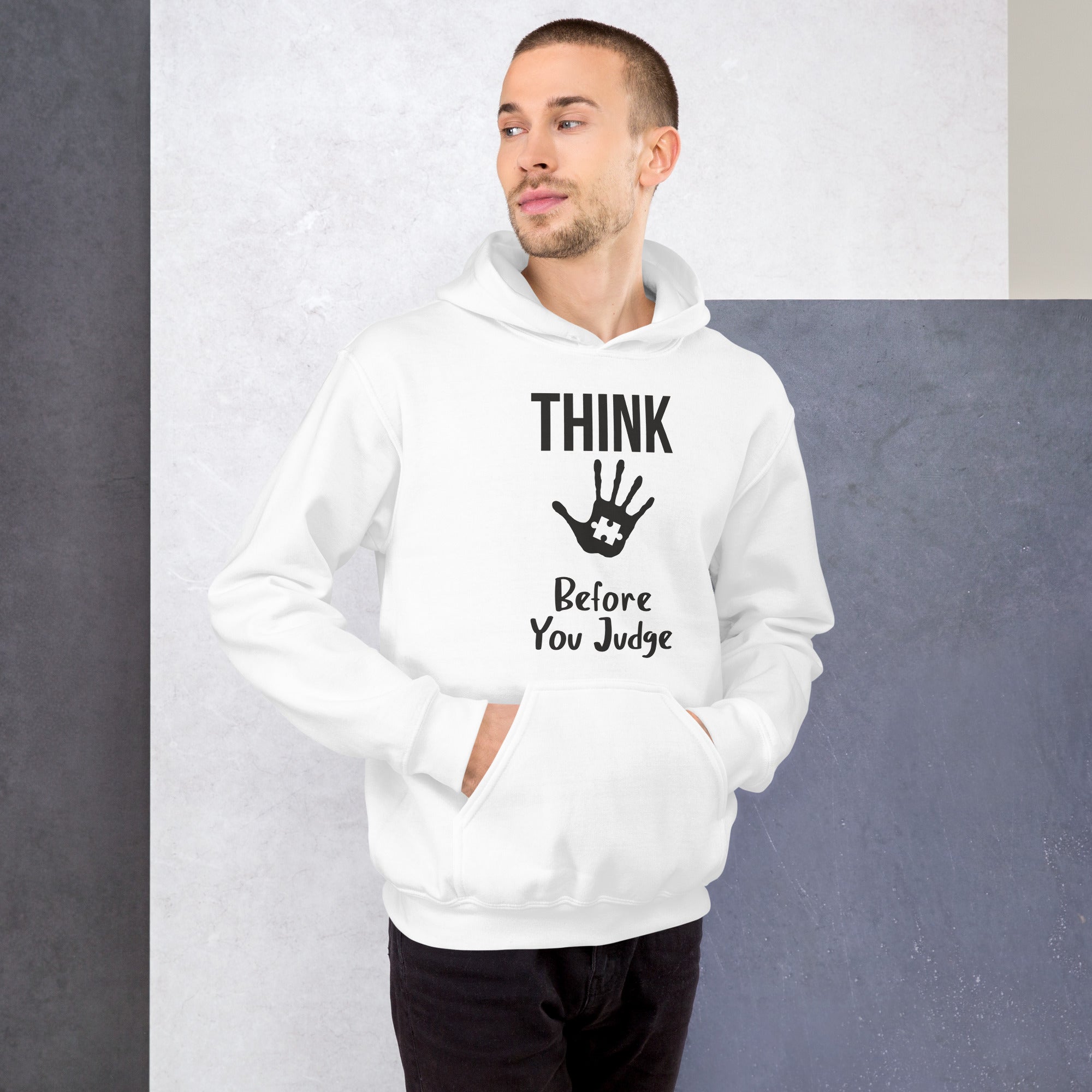 Unisex Hoodie- Think before you judge