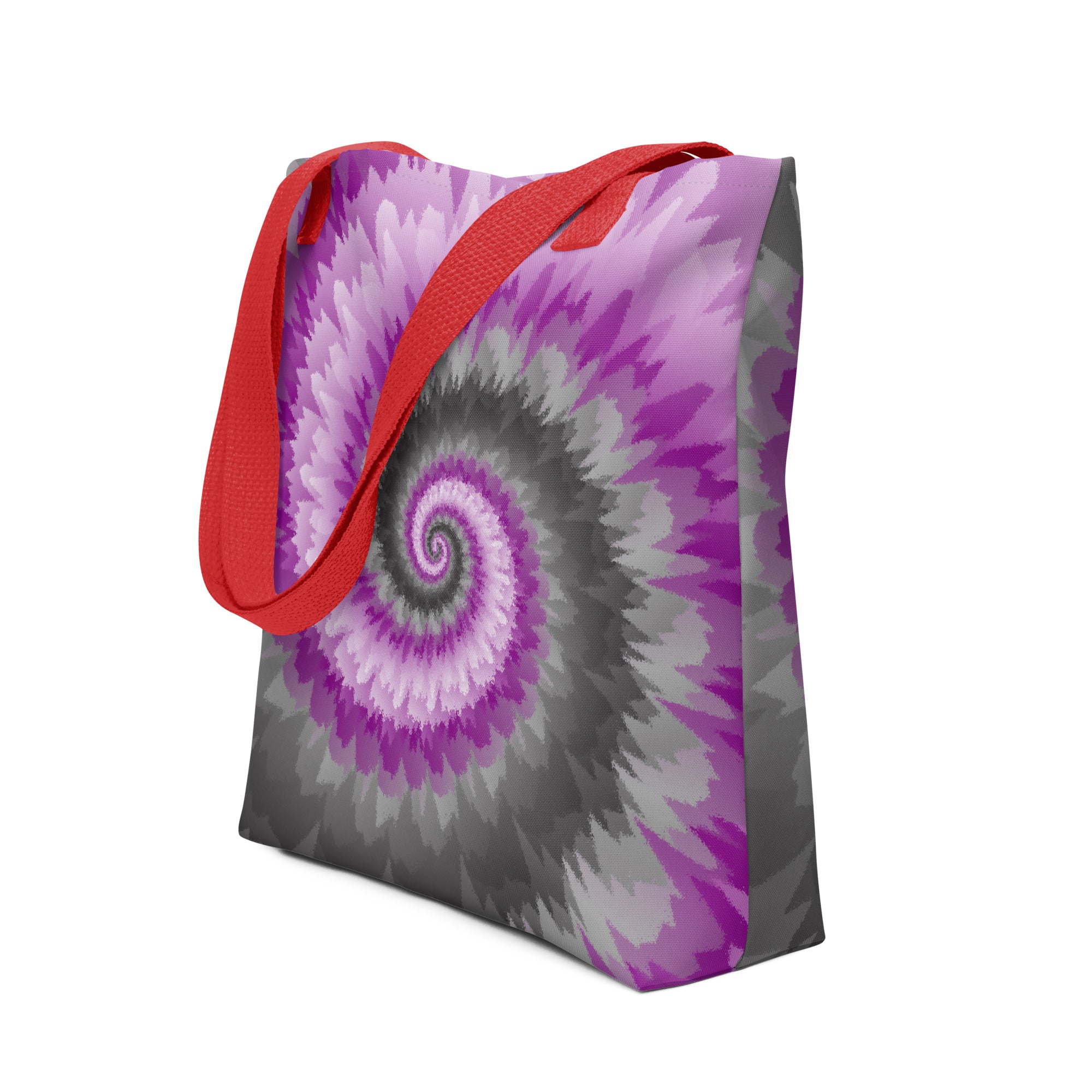 Tote bag-Tie Dye Spiral - Demisexual