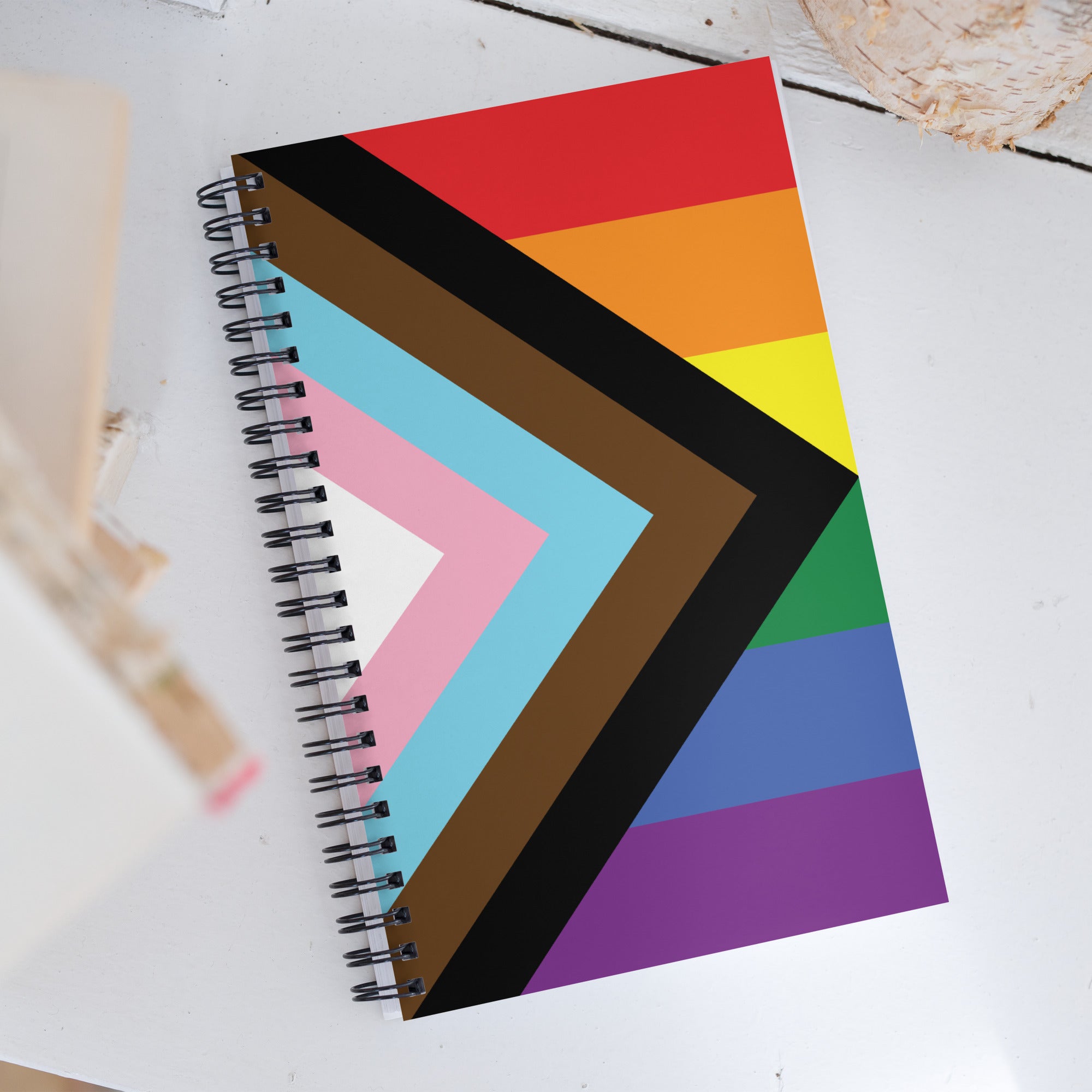 Spiral notebook- Progress Pride