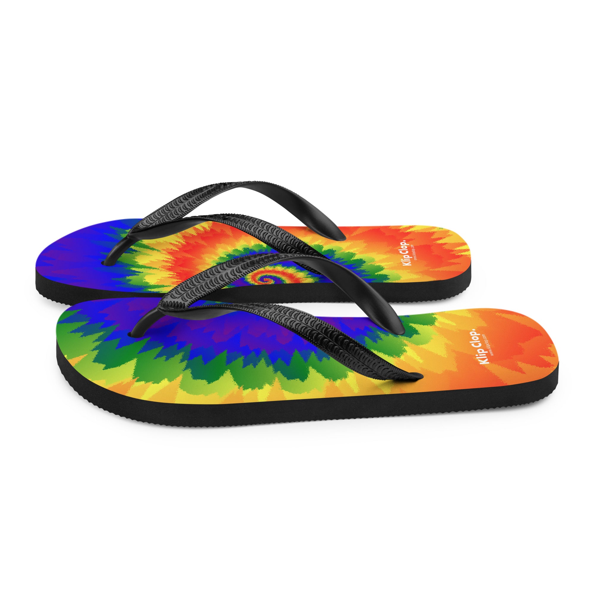 Flip-Flops-Tie Dye Spiral-LGBTQ