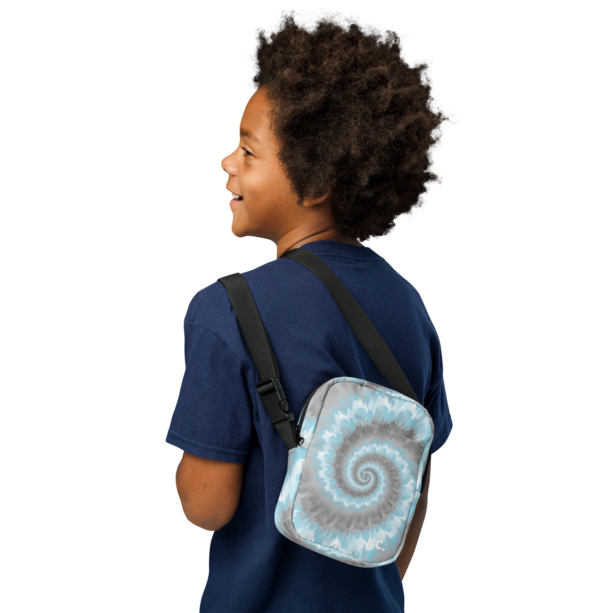 Utility crossbody bag-Tie Dye Spiral - Demiboy