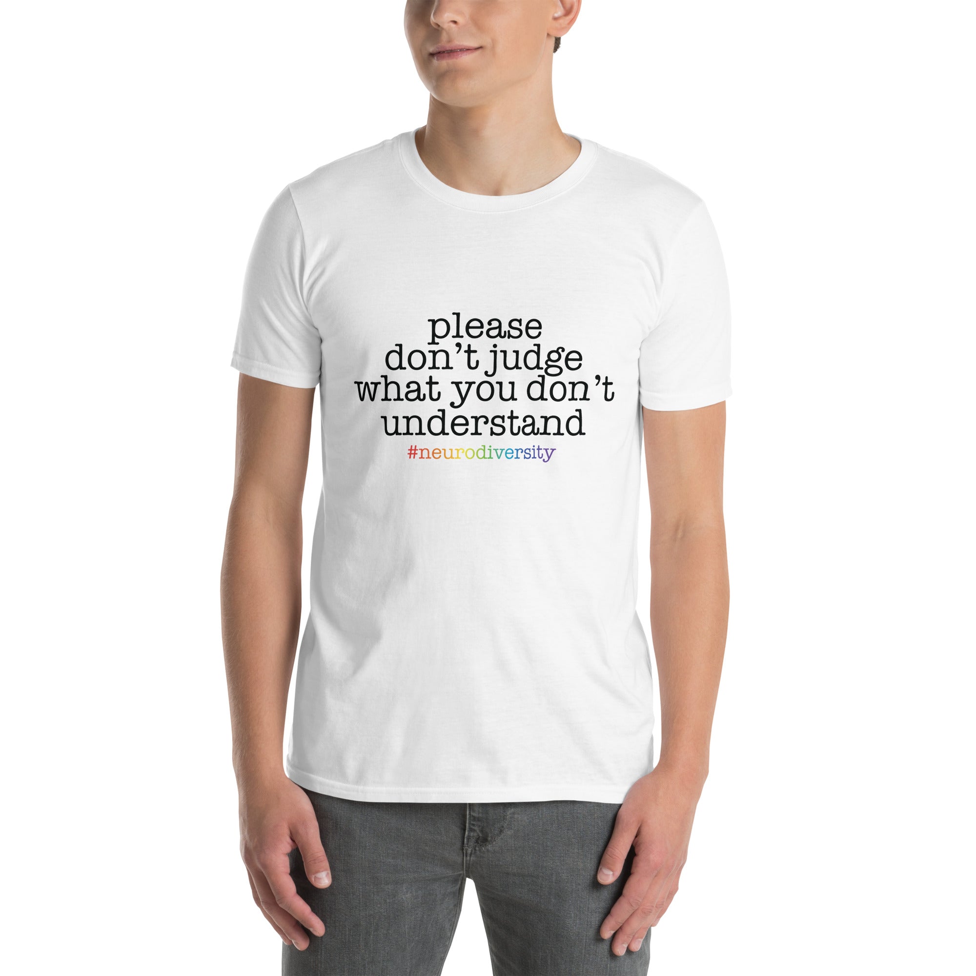 Short-Sleeve Unisex T-Shirt- ADHD- Please Dont Judge