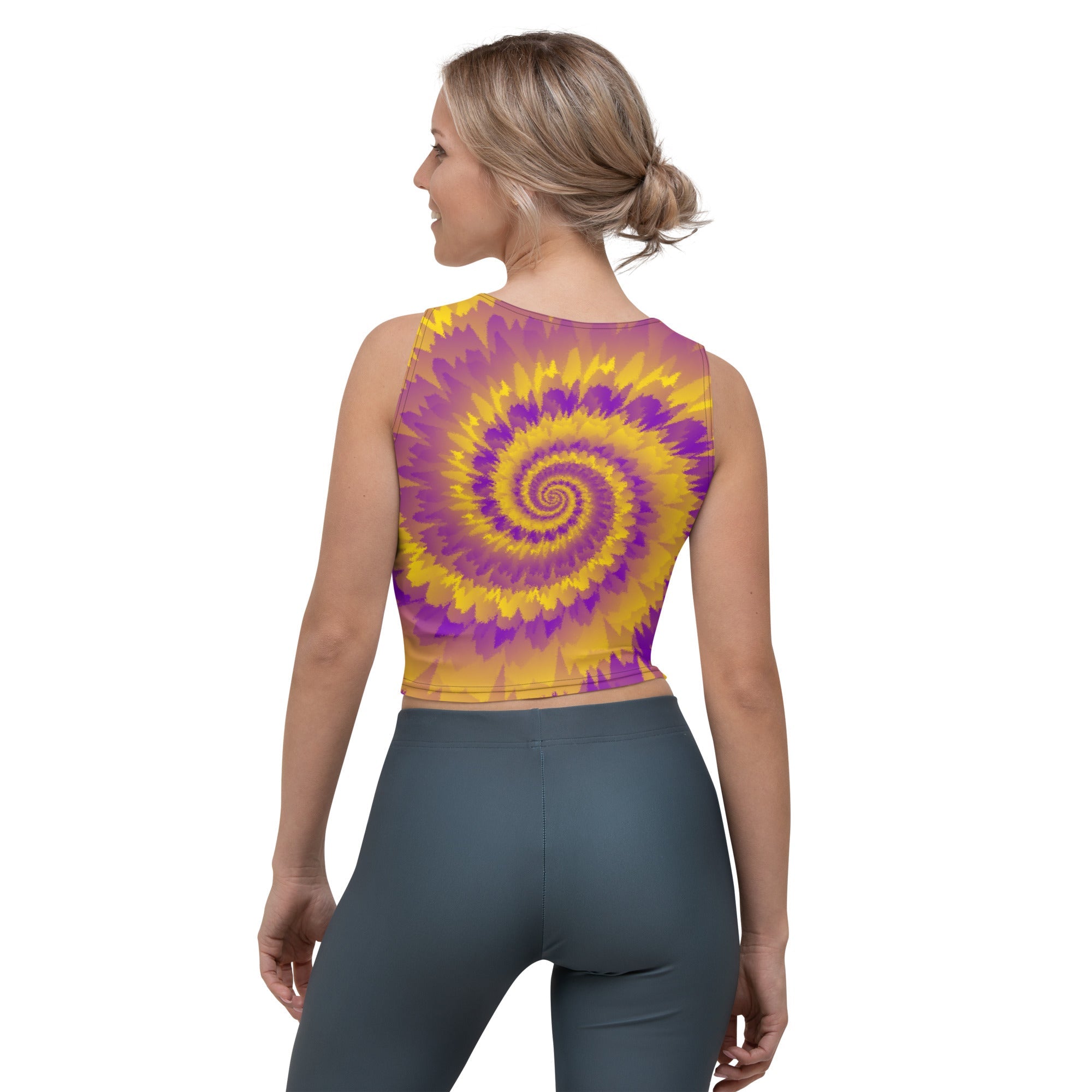 Crop Top-Tie Dye Spiral - Intersex