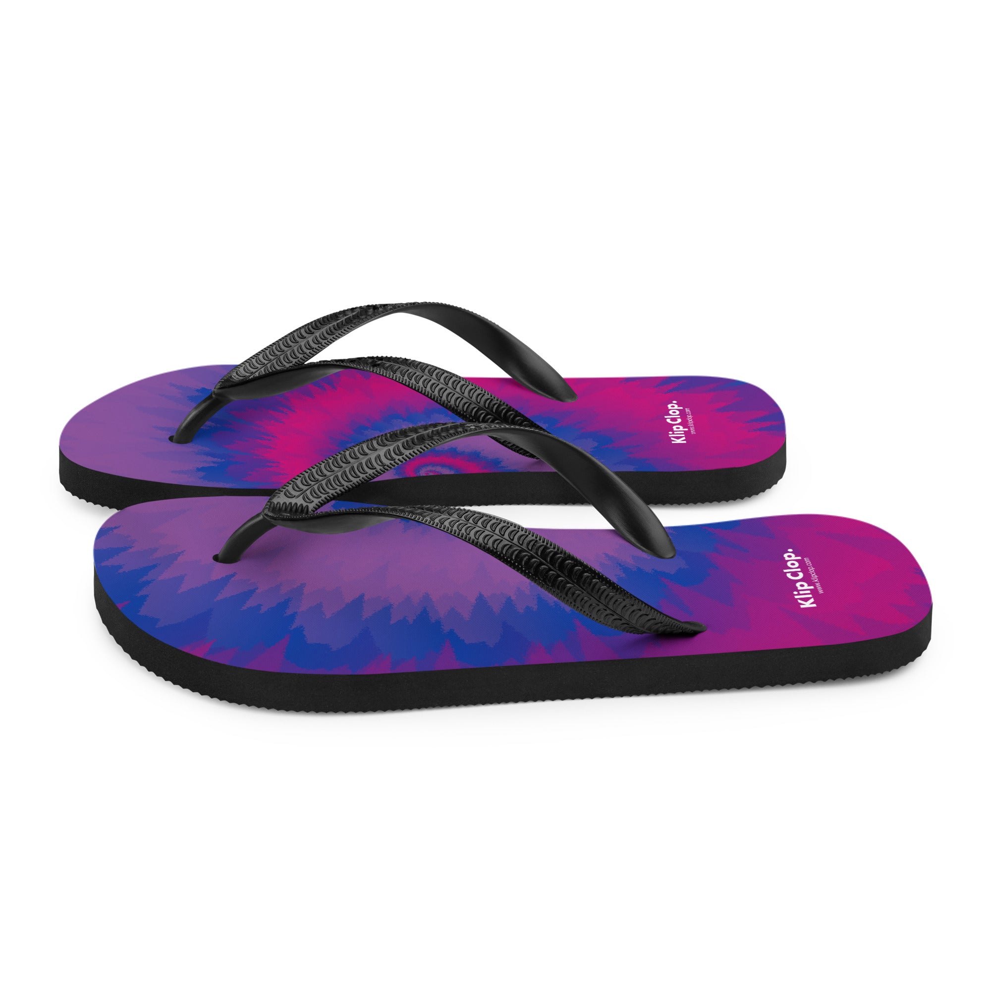 Flip-Flops-Tie Dye Spiral-Bisexual
