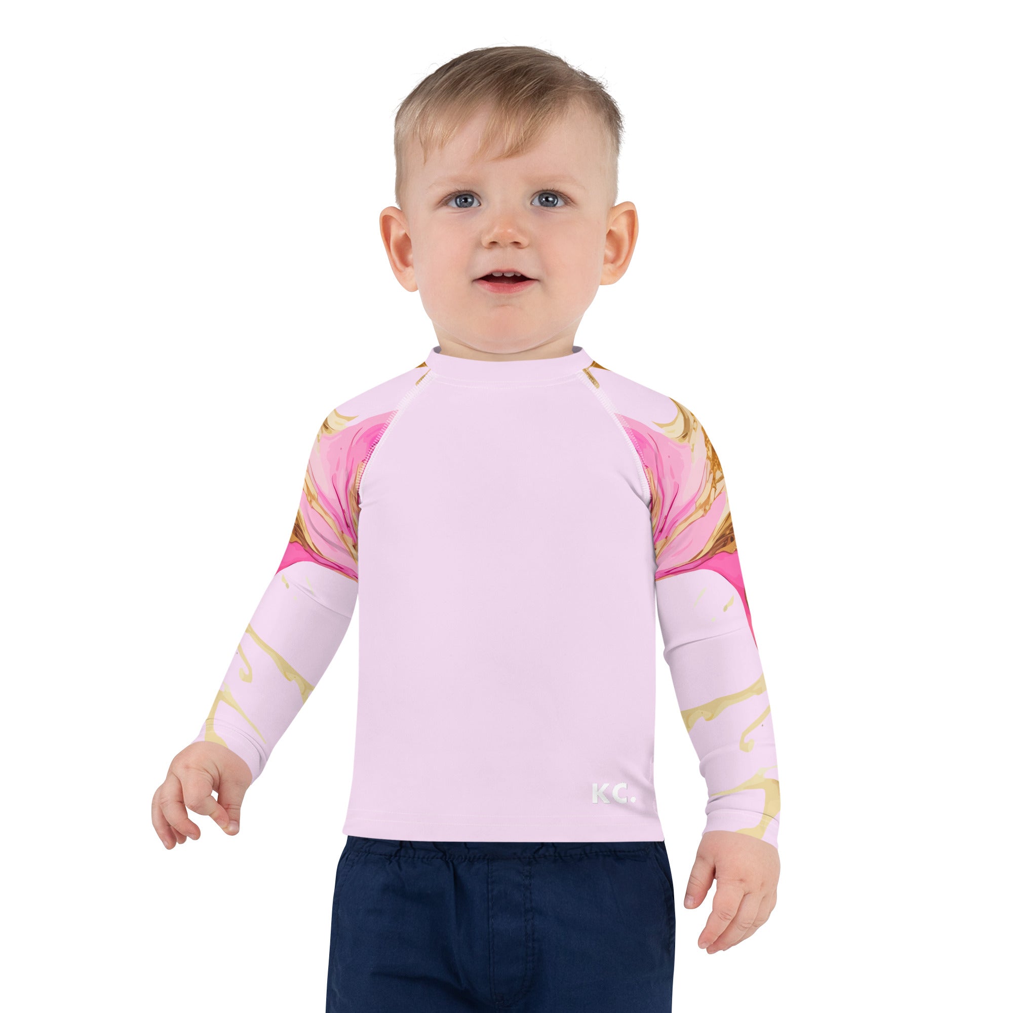 Kids Rash Guard-Ink Pattern I