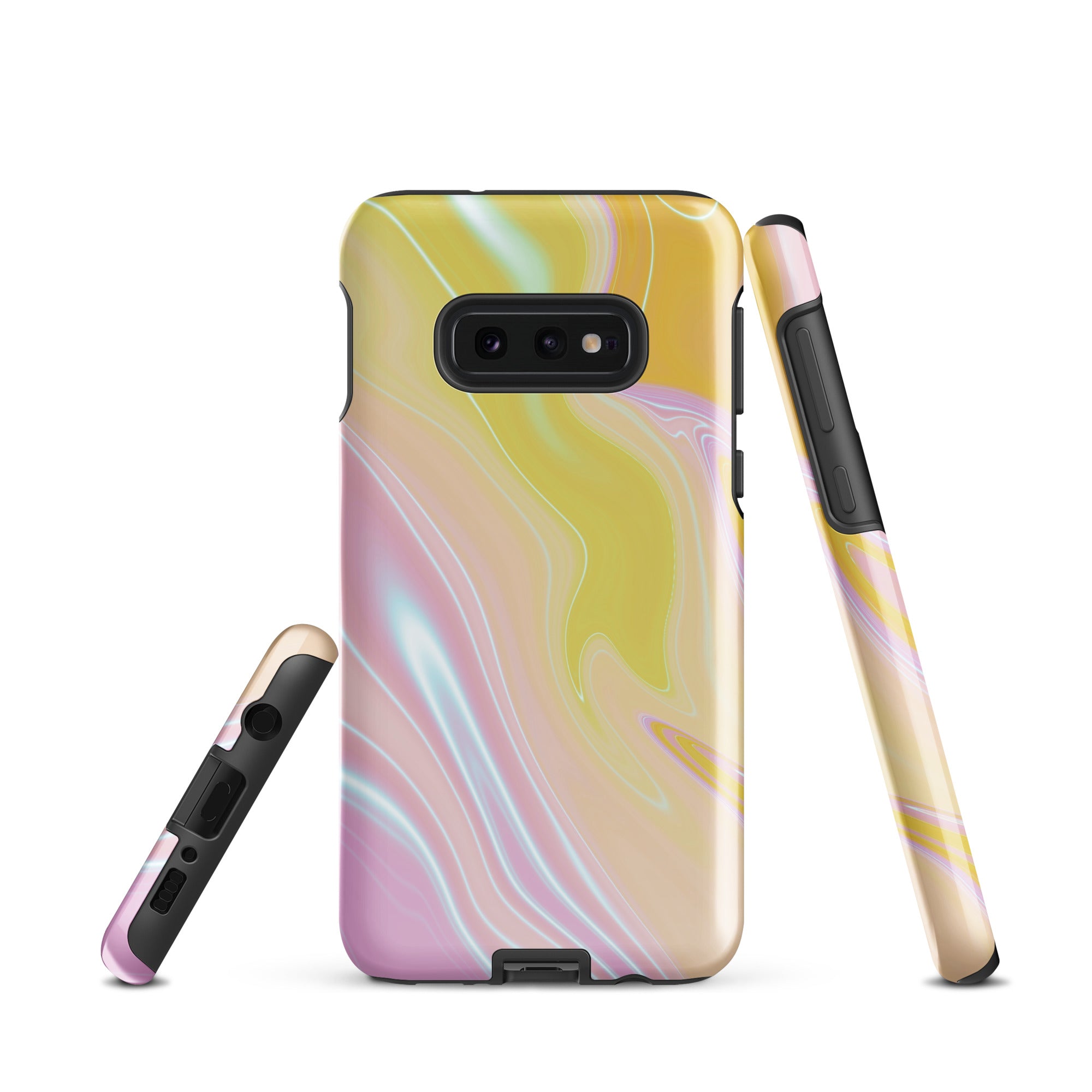Tough case for Samsung®- Marble Yellow and Pink