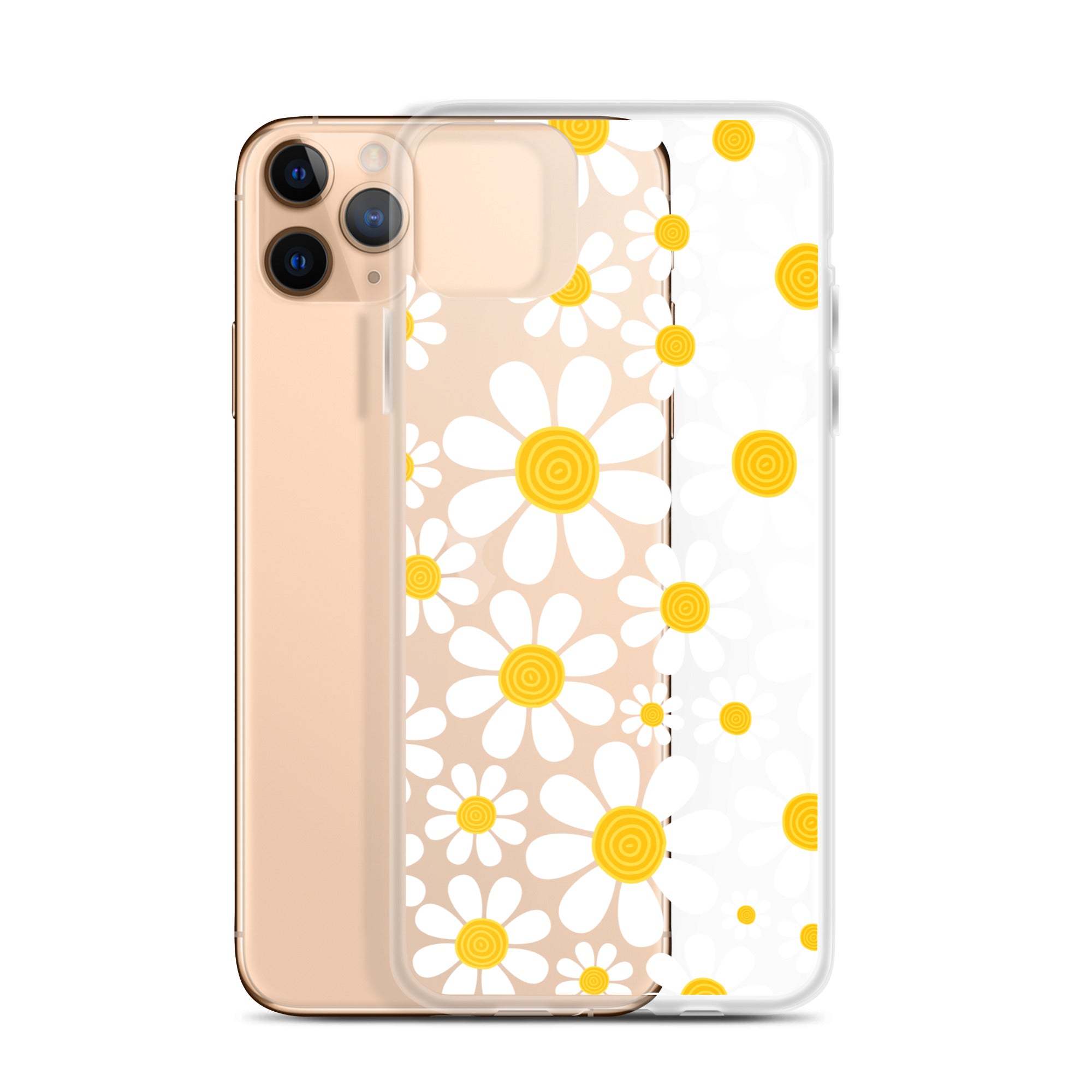 Clear Case for iPhone®- Floral Daisy Design III